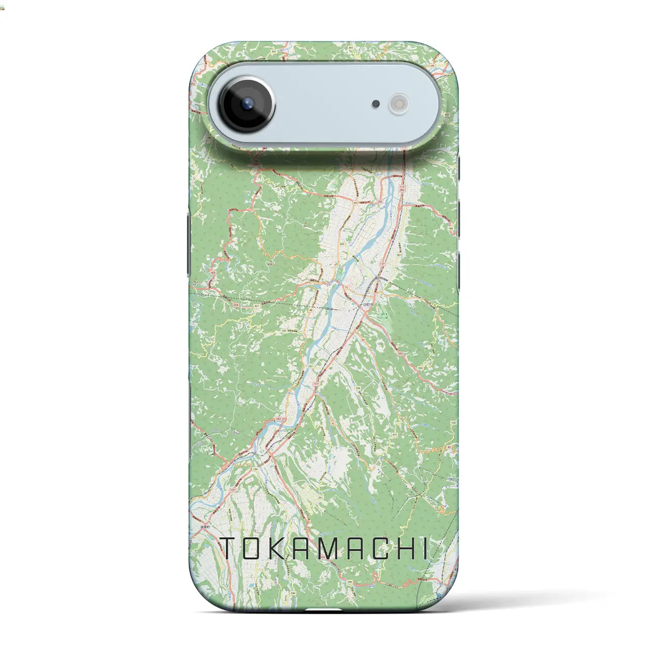 【十日町(新潟県)】地図柄iPhoneケース(バックカバータイプ)