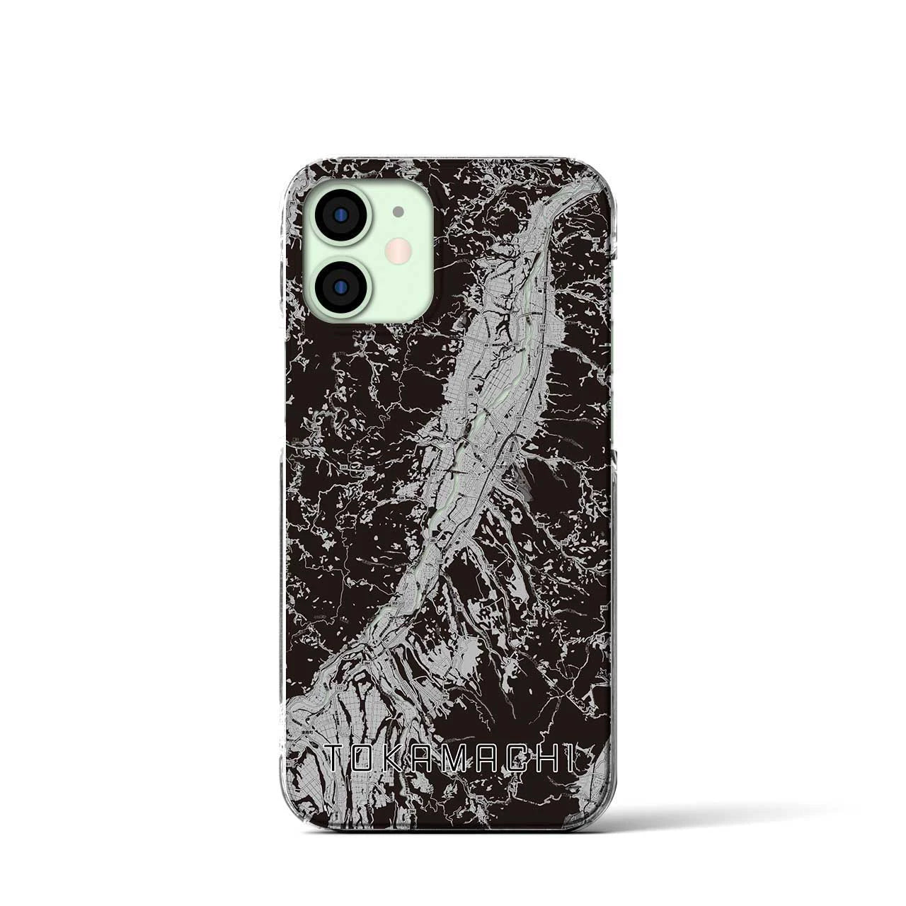 【十日町(新潟県)】地図柄iPhoneケース(クリアタイプ)