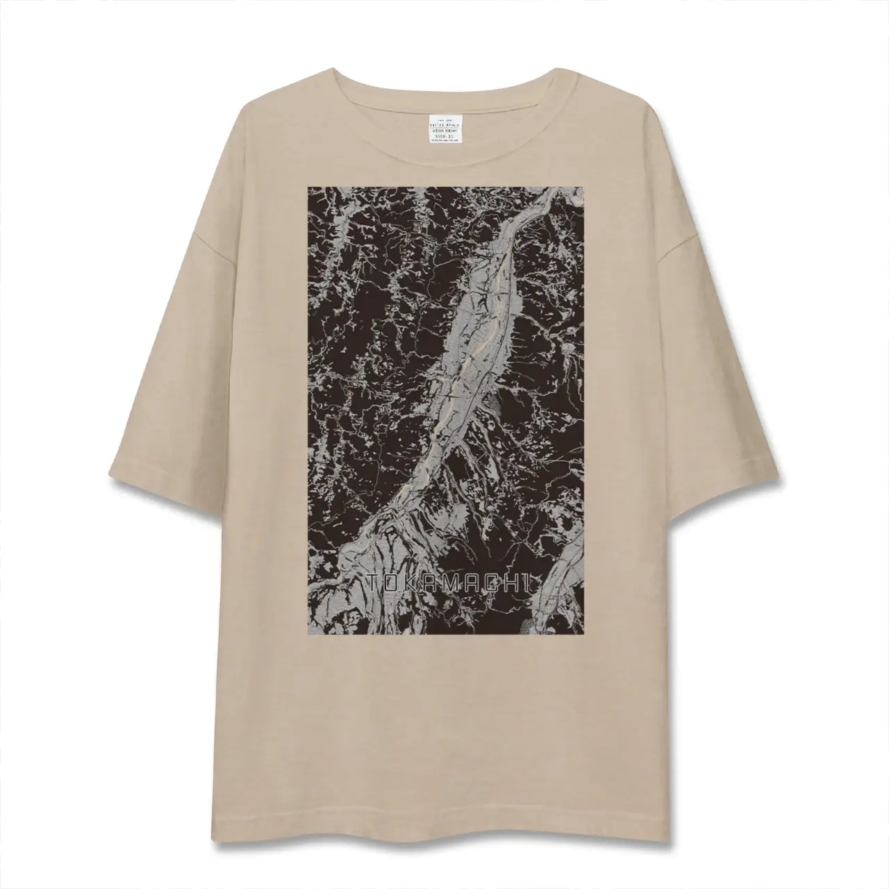 【十日町(新潟県)】地図柄ビッグシルエットTシャツ