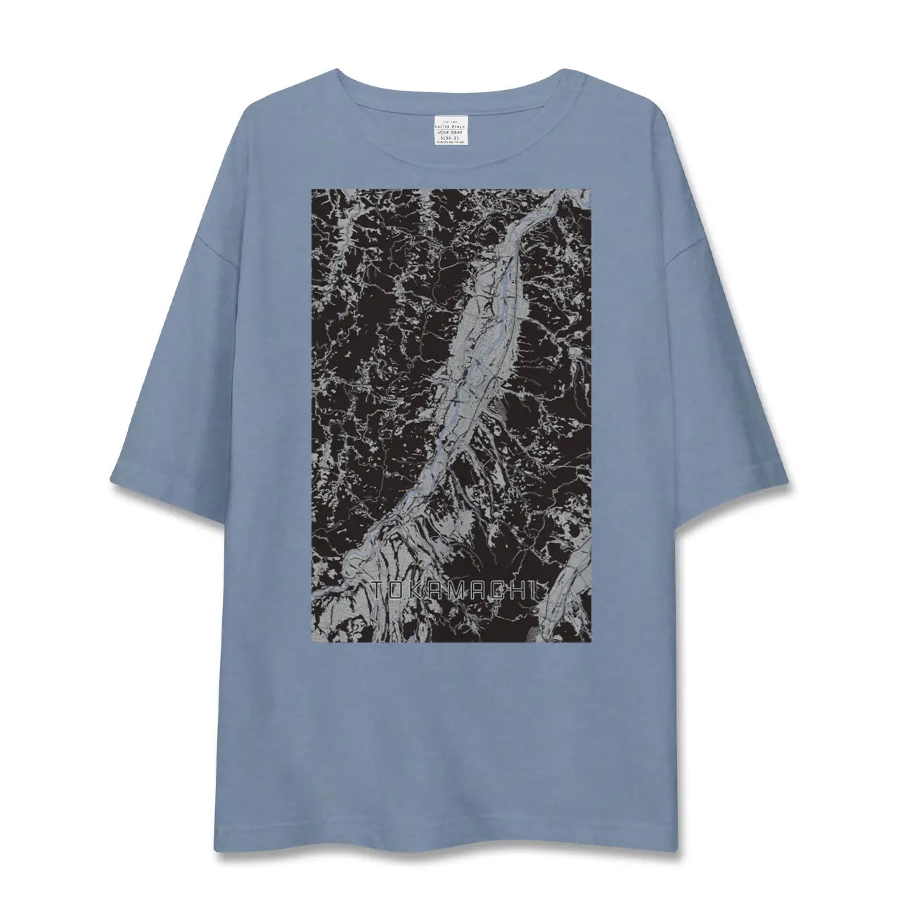 【十日町(新潟県)】地図柄ビッグシルエットTシャツ