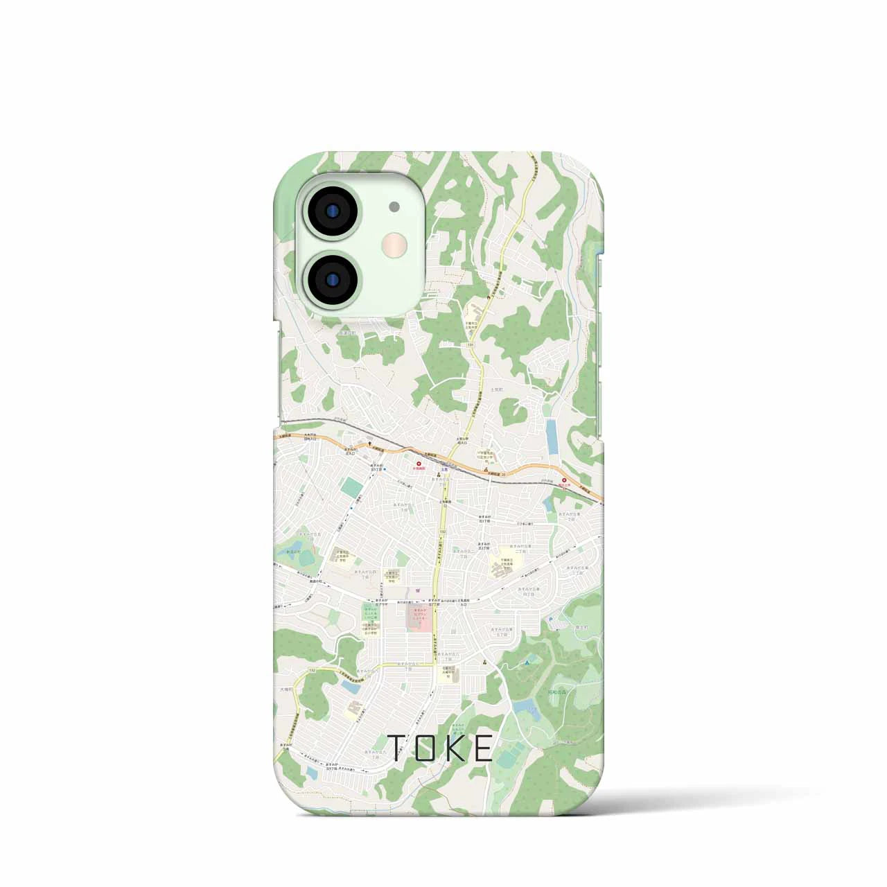 【土気(千葉県)】地図柄iPhoneケース(バックカバータイプ)