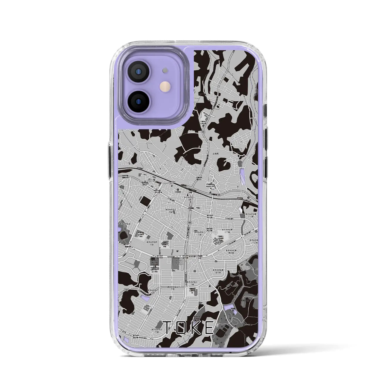 【土気(千葉県)】地図柄iPhoneケース(MagSafeタイプ)