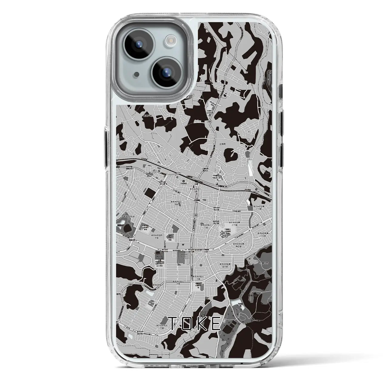 【土気(千葉県)】地図柄iPhoneケース(MagSafeタイプ)