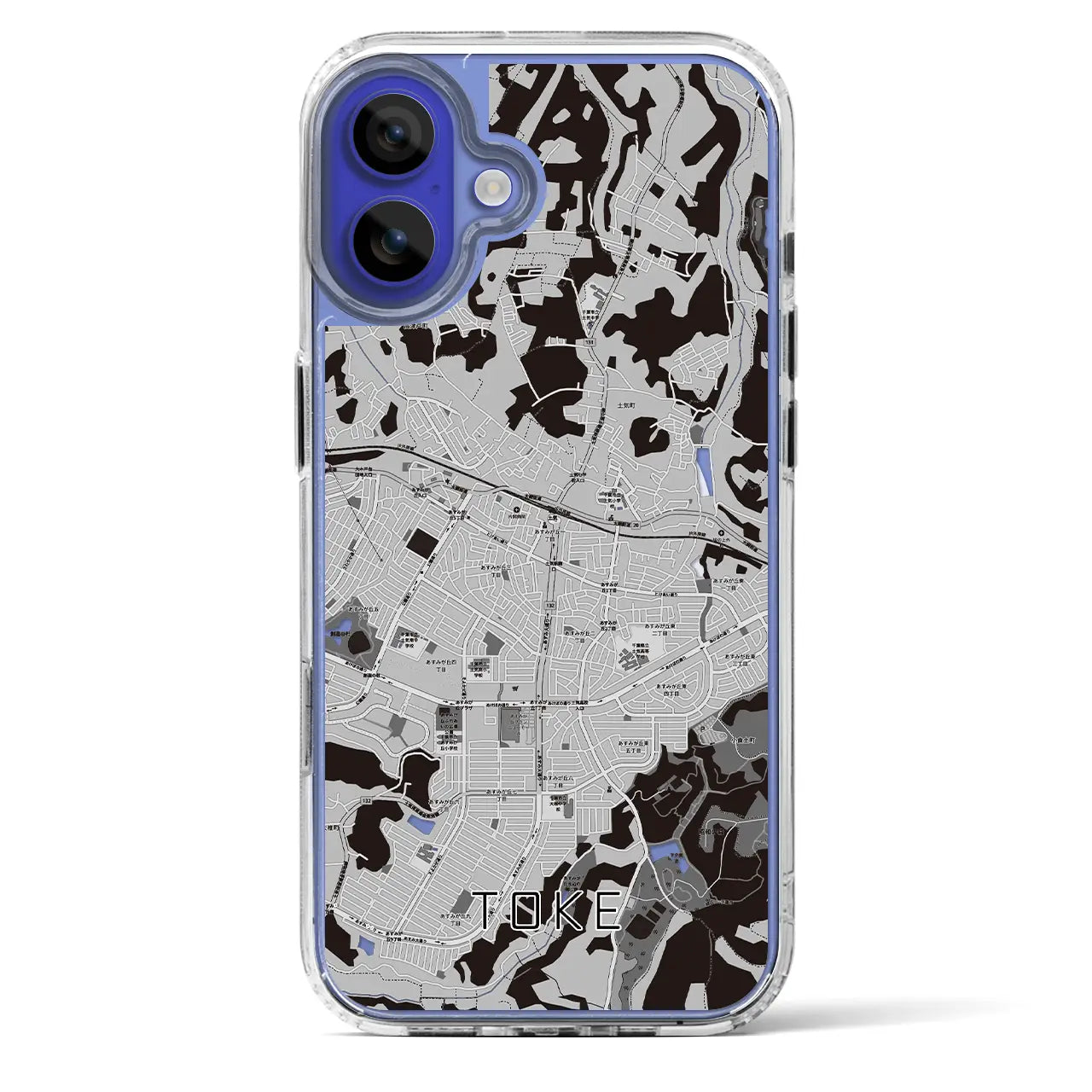 【土気(千葉県)】地図柄iPhoneケース(MagSafeタイプ)