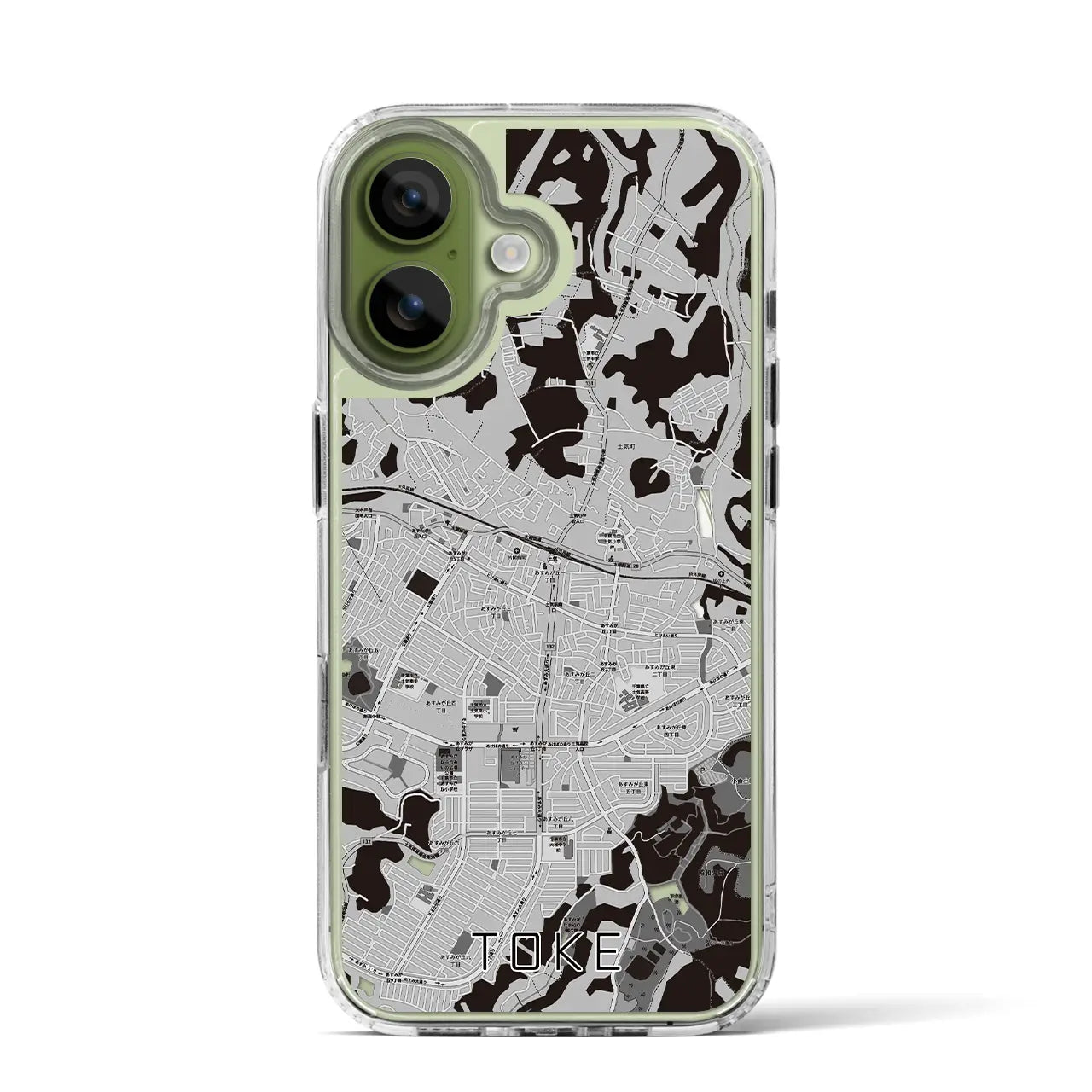 【土気(千葉県)】地図柄iPhoneケース(MagSafeタイプ)