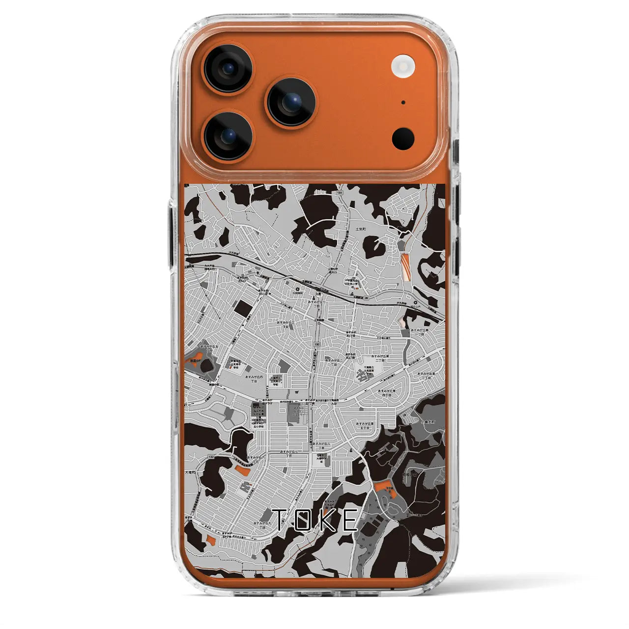 【土気(千葉県)】地図柄iPhoneケース(MagSafeタイプ)