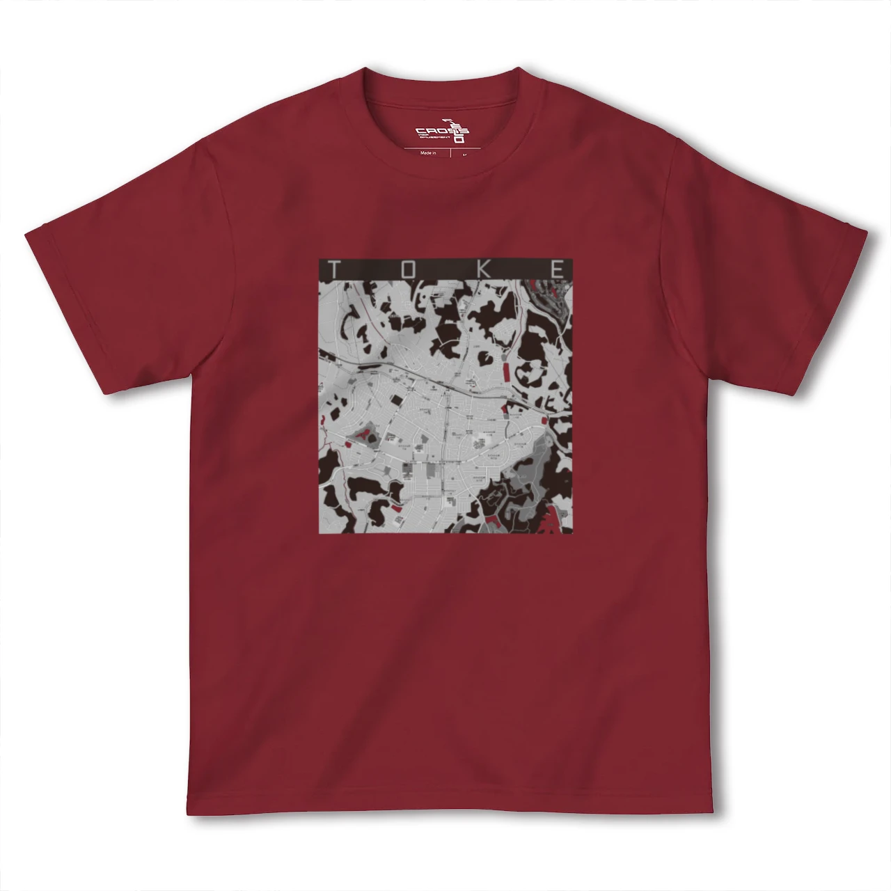 【土気(千葉県)】地図柄ヘビーウェイトTシャツ