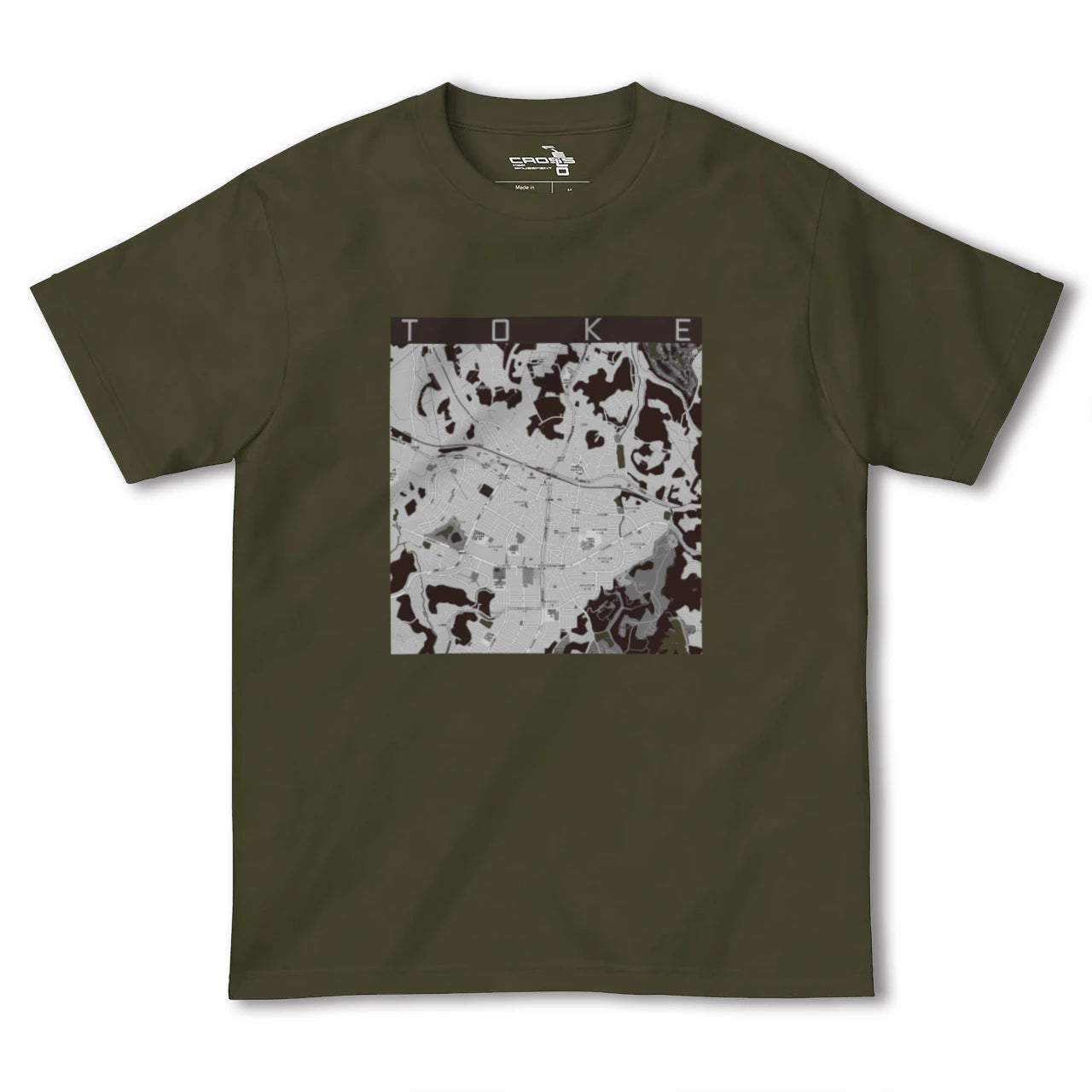 【土気(千葉県)】地図柄ヘビーウェイトTシャツ