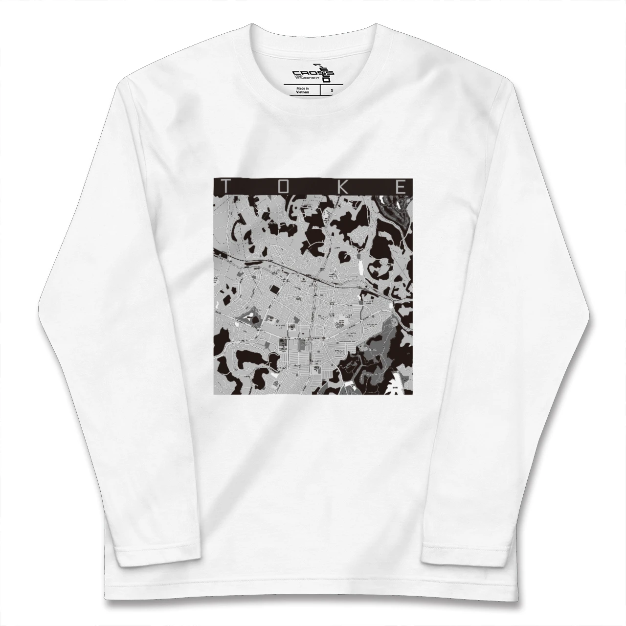 【土気(千葉県)】地図柄ロングスリーブTシャツ