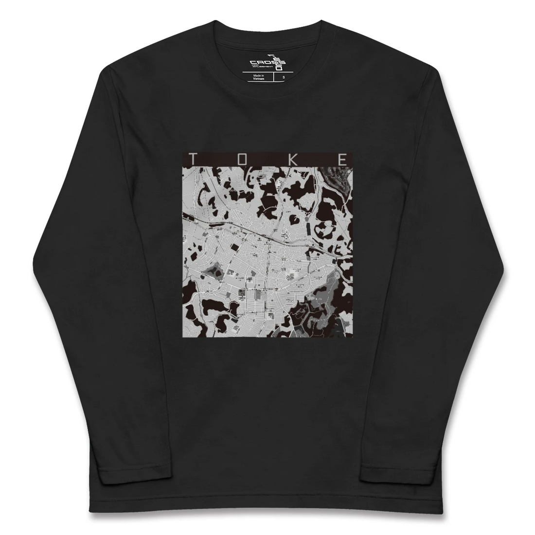 【土気(千葉県)】地図柄ロングスリーブTシャツ