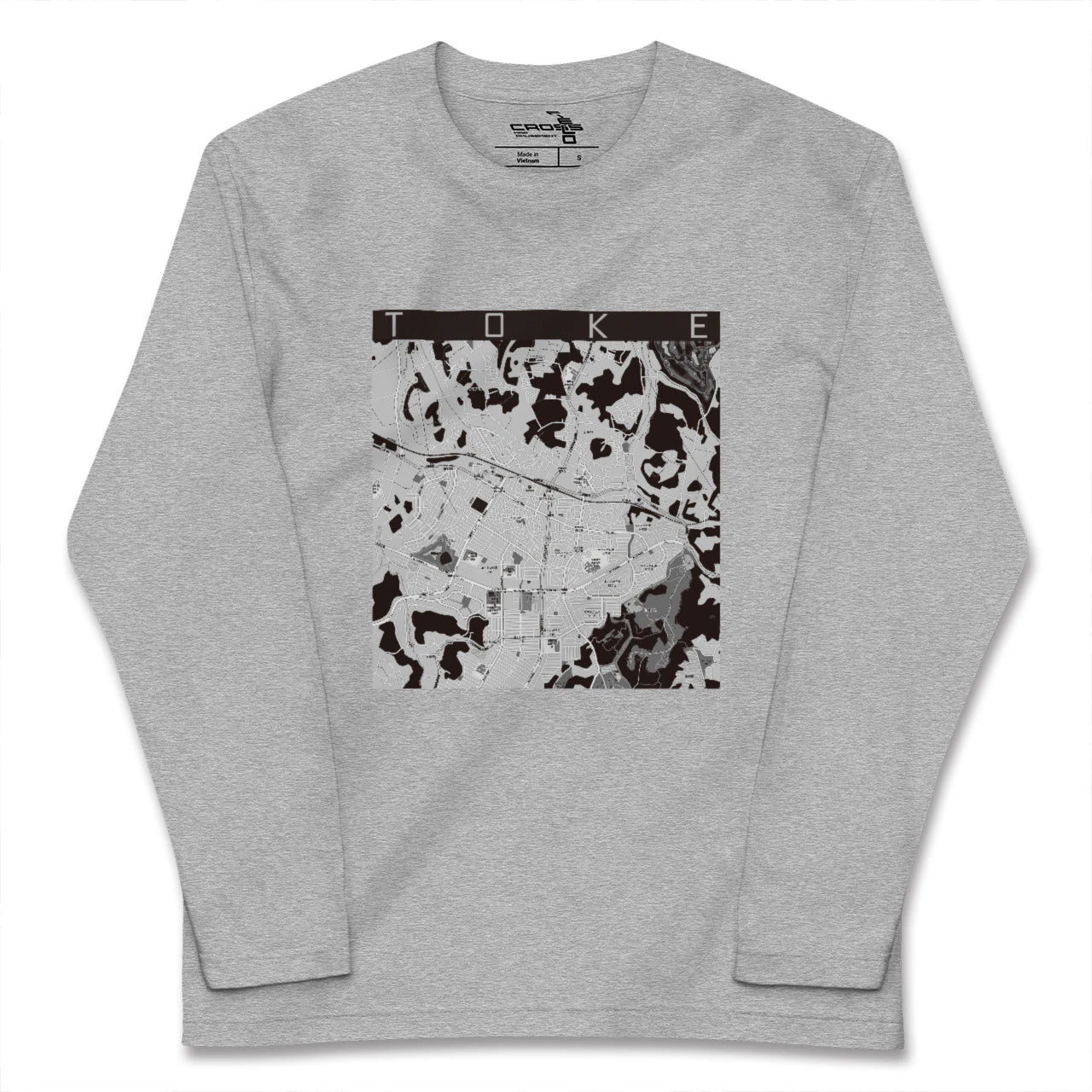 【土気(千葉県)】地図柄ロングスリーブTシャツ