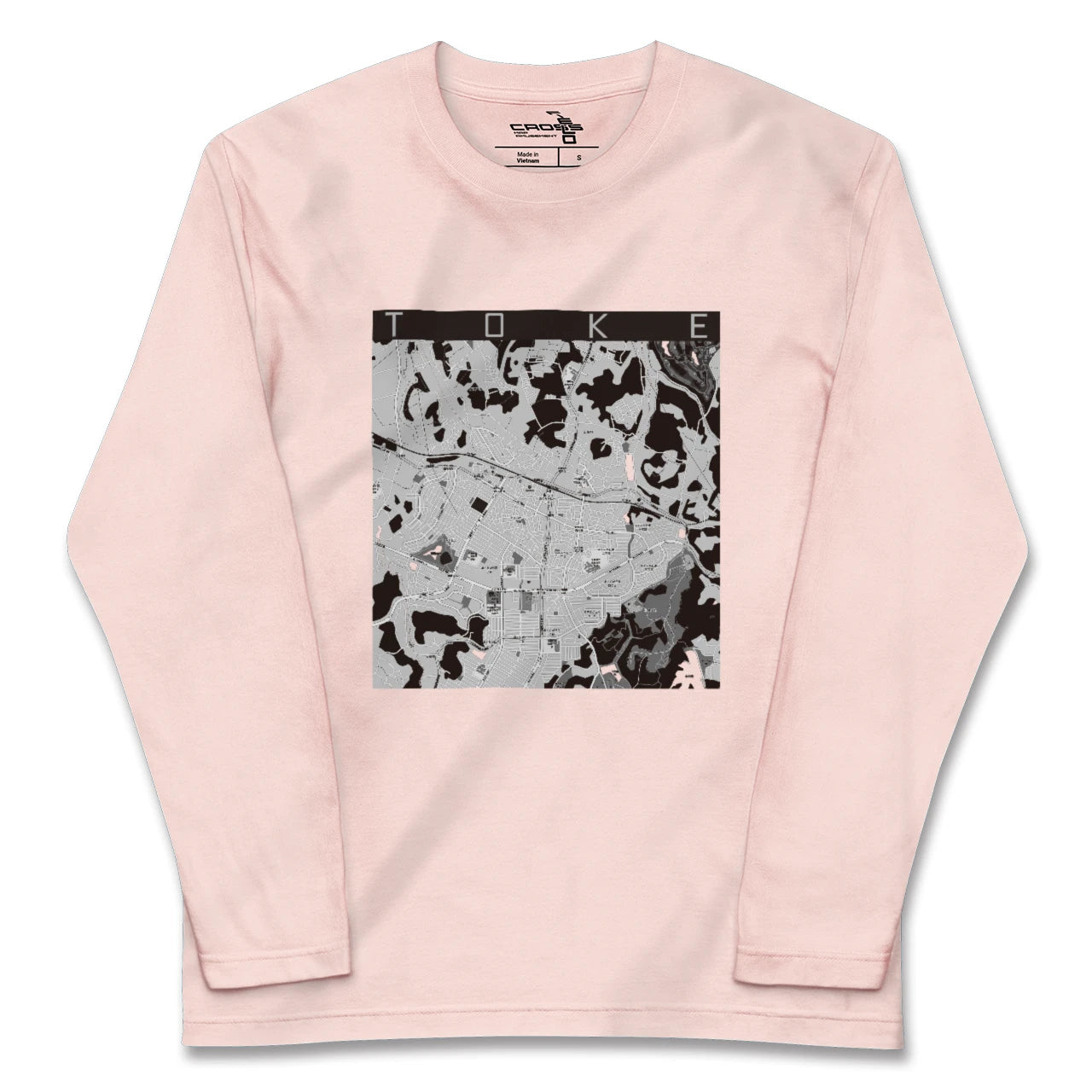 【土気(千葉県)】地図柄ロングスリーブTシャツ