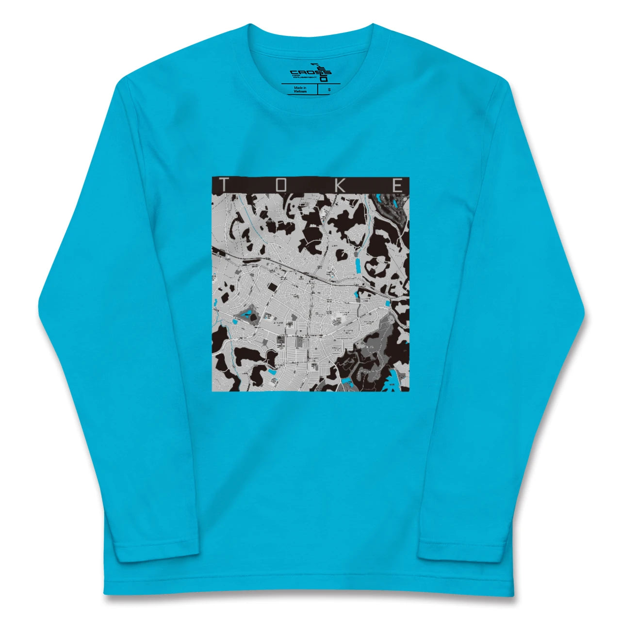 【土気(千葉県)】地図柄ロングスリーブTシャツ