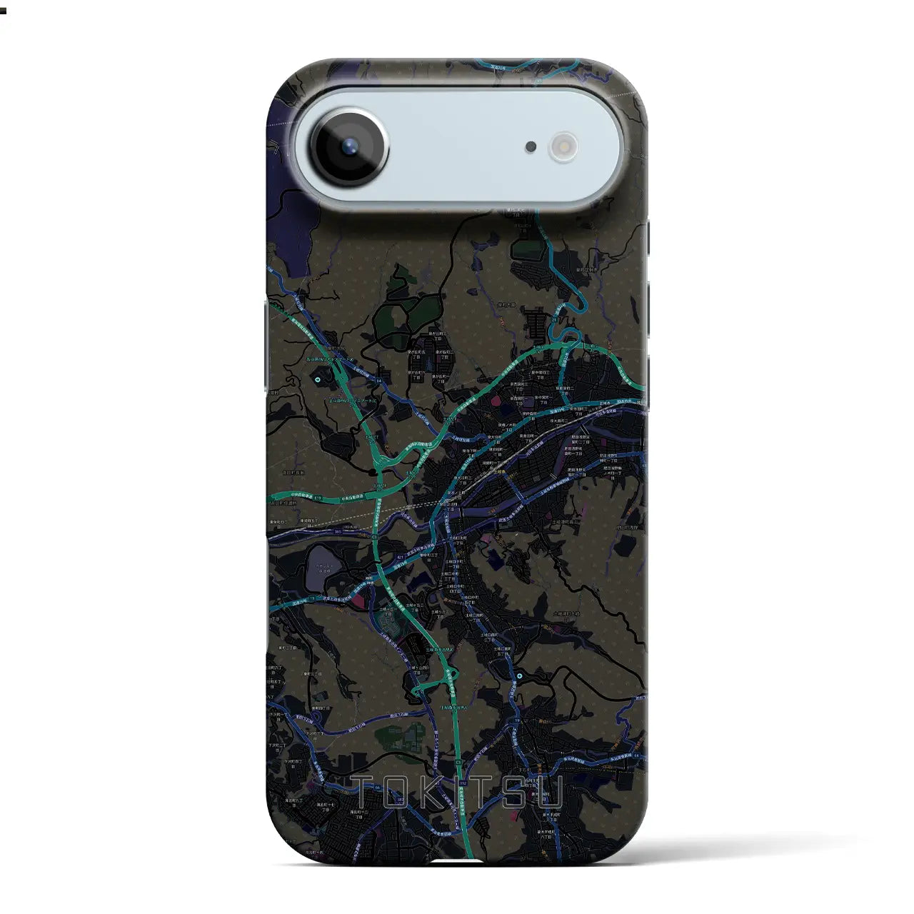 【土岐津(岐阜県)】地図柄iPhoneケース(バックカバータイプ)