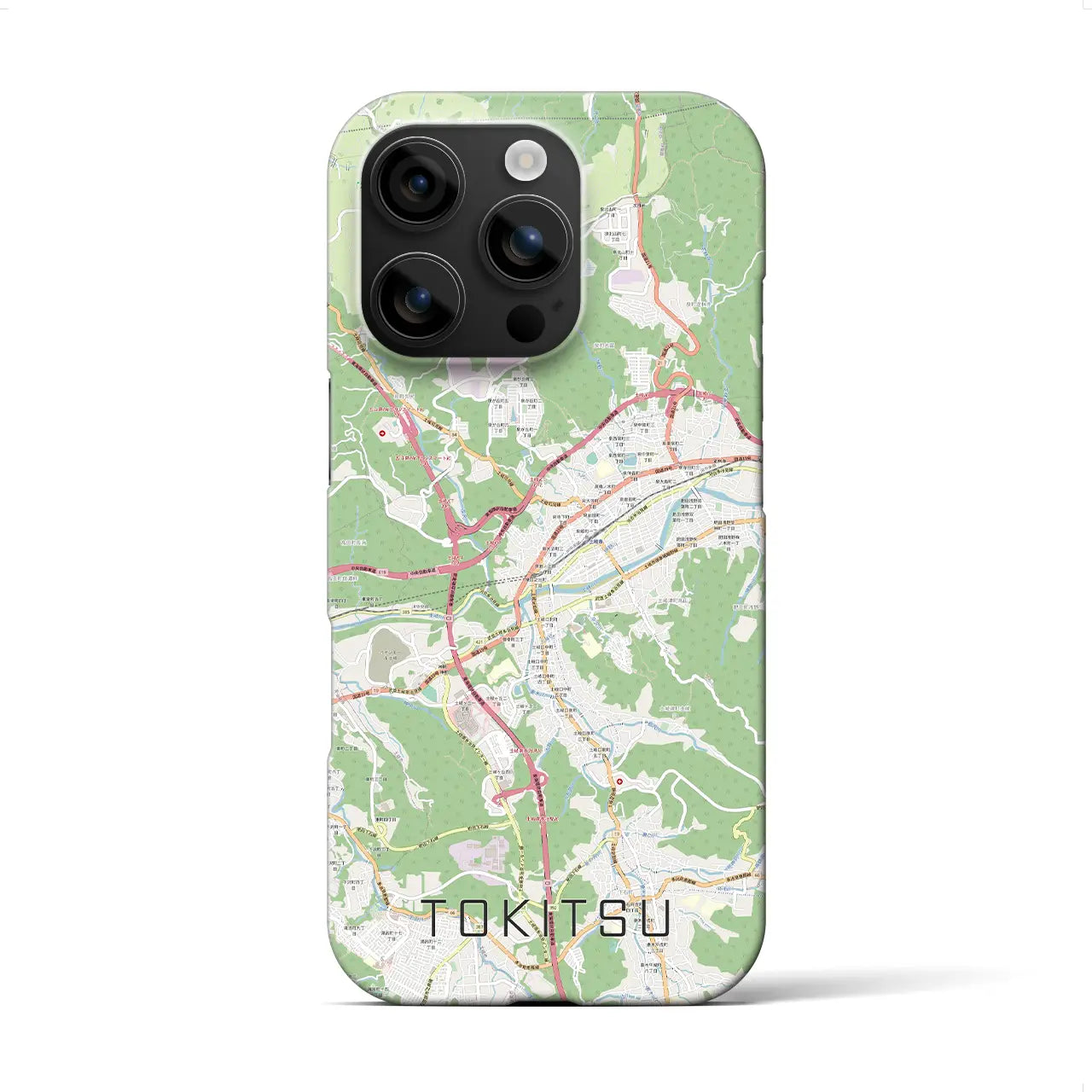 【土岐津(岐阜県)】地図柄iPhoneケース(バックカバータイプ)