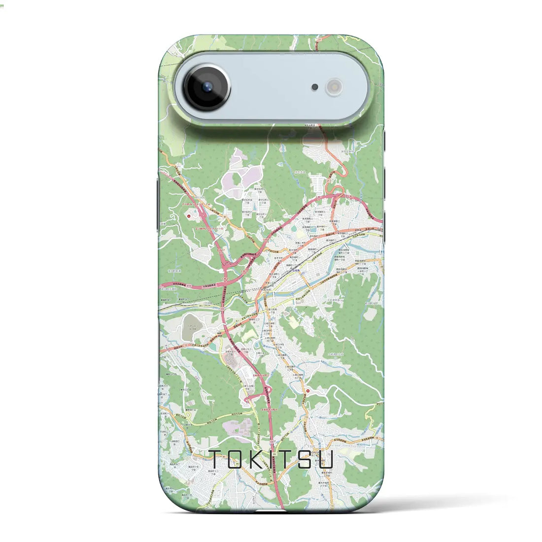 【土岐津(岐阜県)】地図柄iPhoneケース(バックカバータイプ)ナチュラル・iPhone 17 Pro Max 用