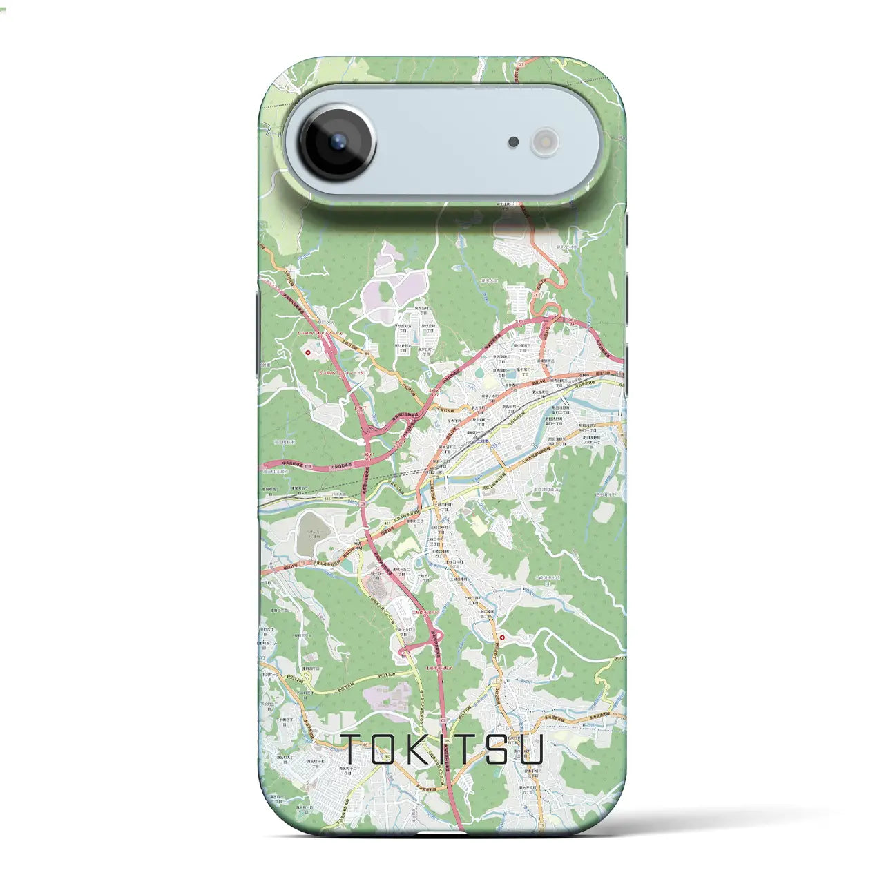 【土岐津(岐阜県)】地図柄iPhoneケース(バックカバータイプ)ナチュラル・iPhone 17 Pro Max 用