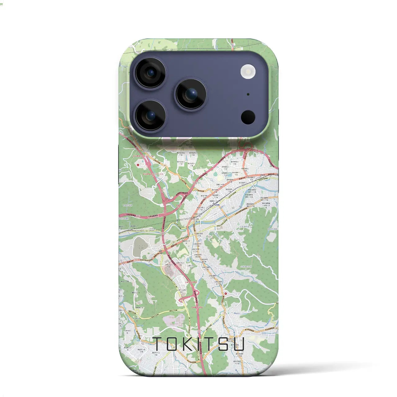 【土岐津(岐阜県)】地図柄iPhoneケース(バックカバータイプ)