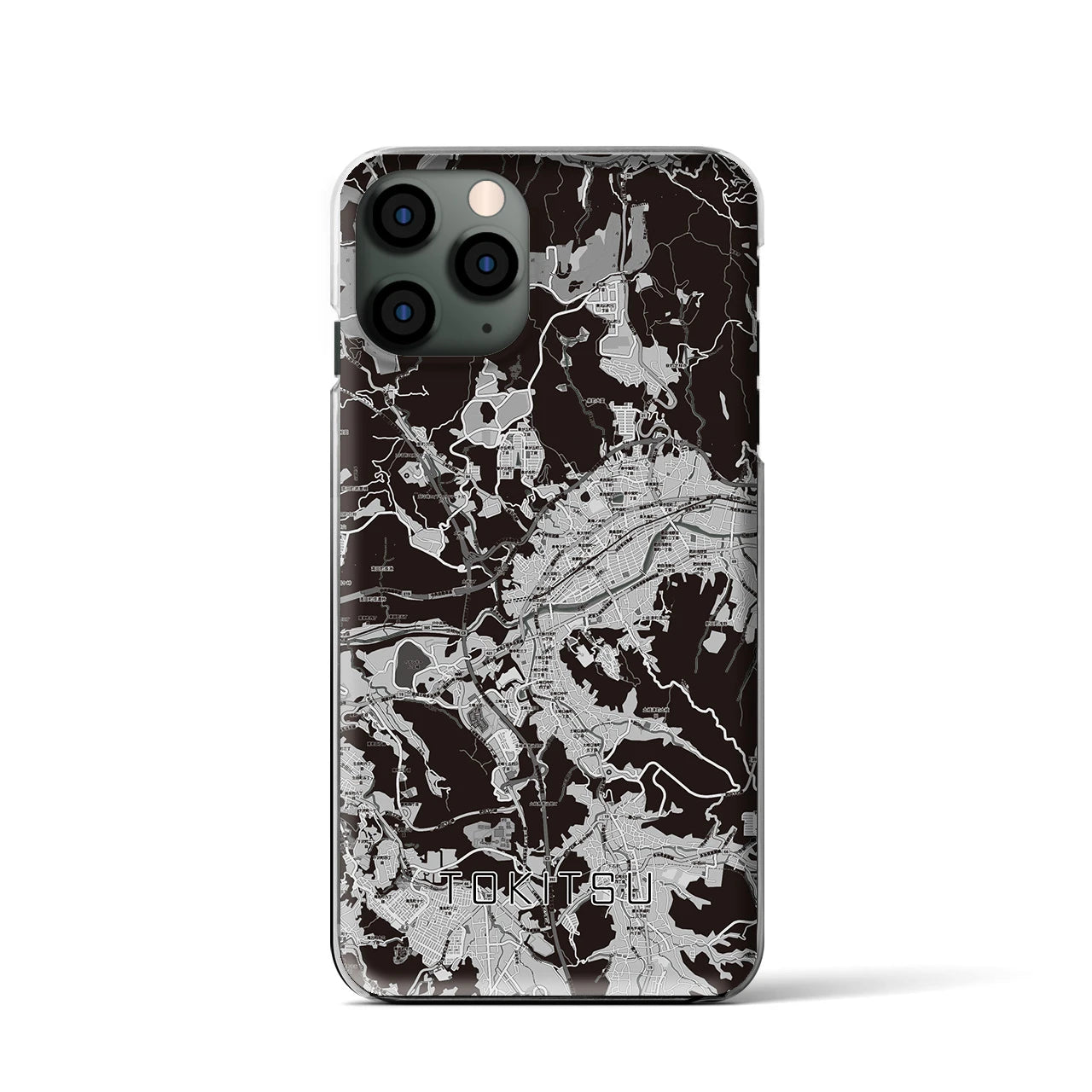 【土岐津(岐阜県)】地図柄iPhoneケース(クリアタイプ)