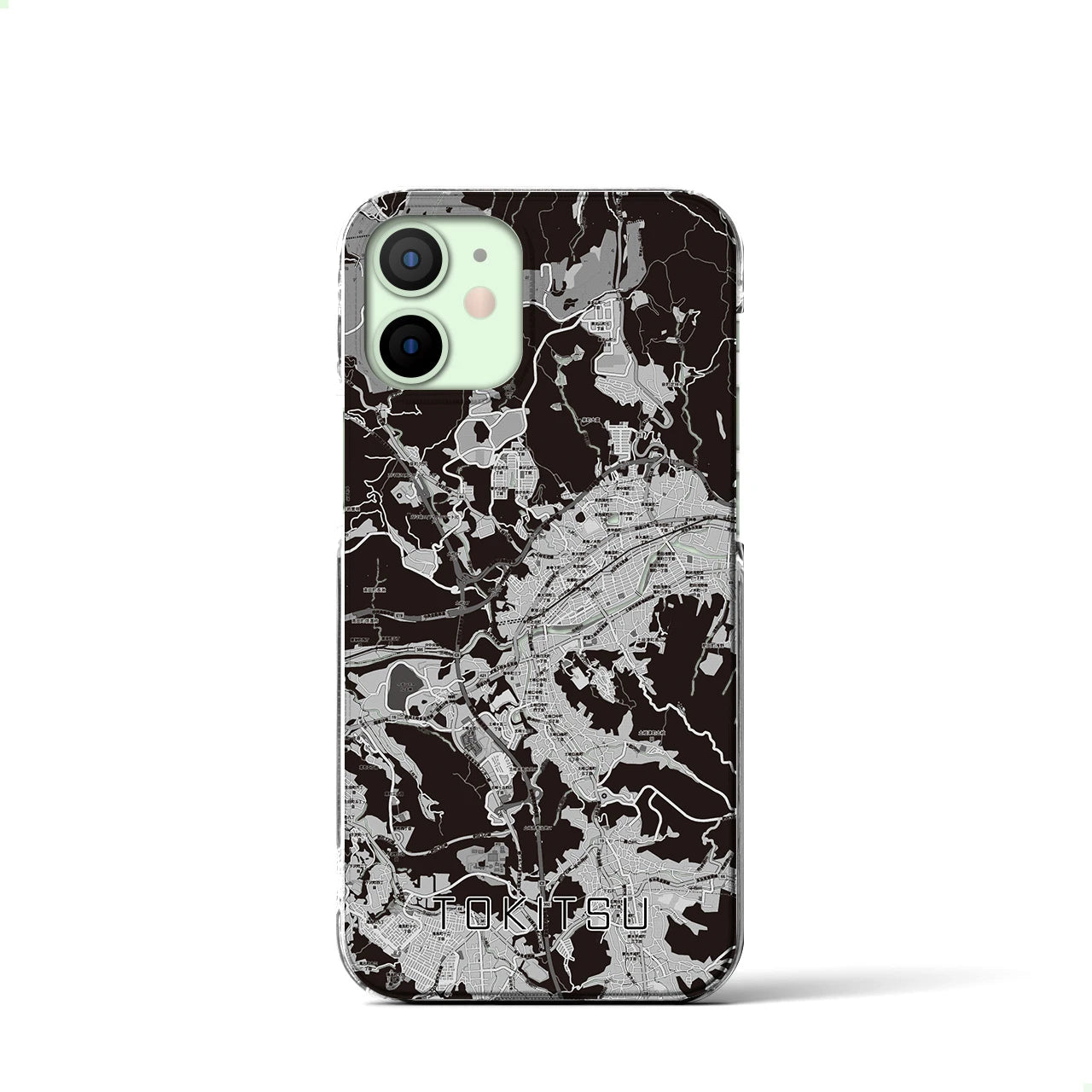 【土岐津(岐阜県)】地図柄iPhoneケース(クリアタイプ)