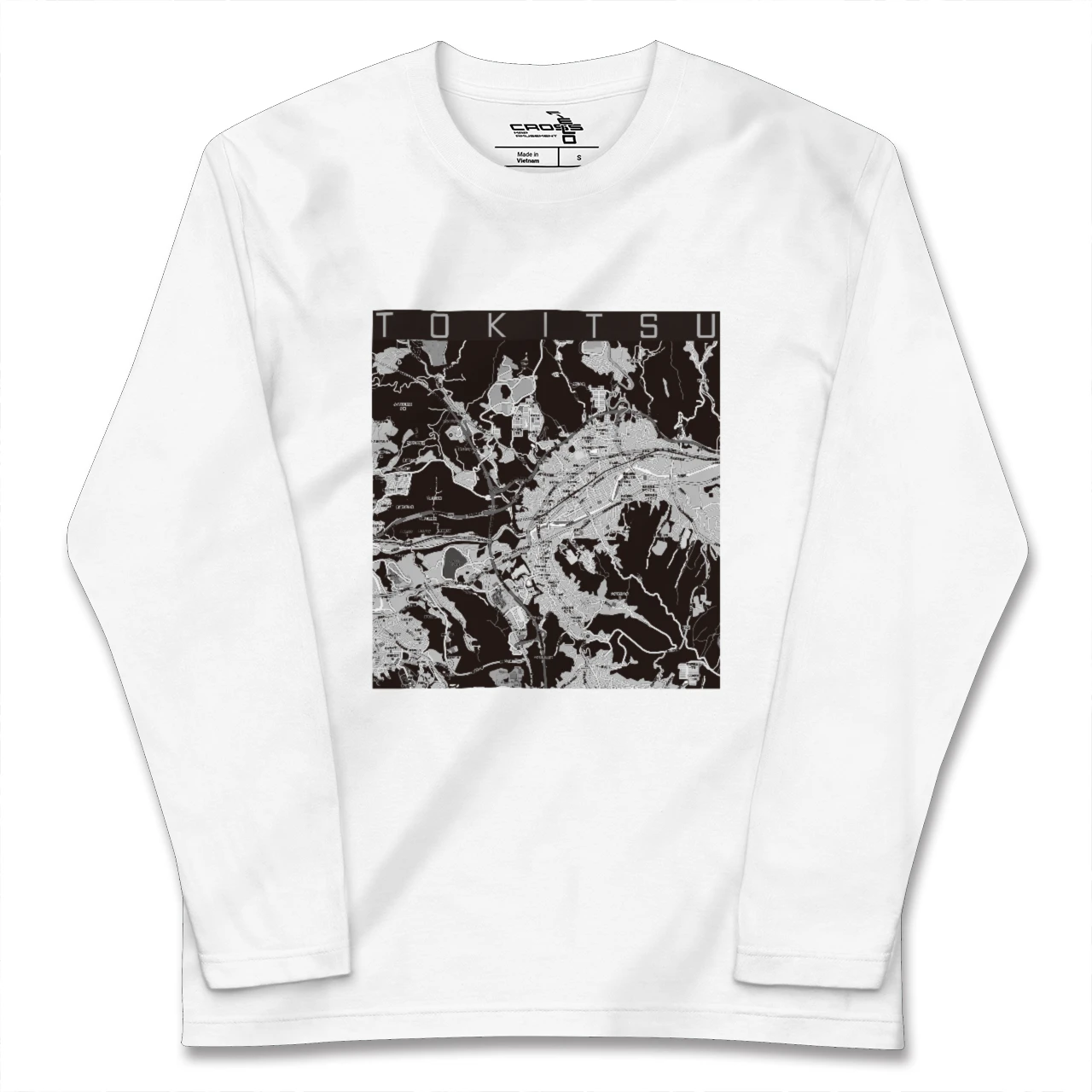 【土岐津(岐阜県)】地図柄ロングスリーブTシャツ