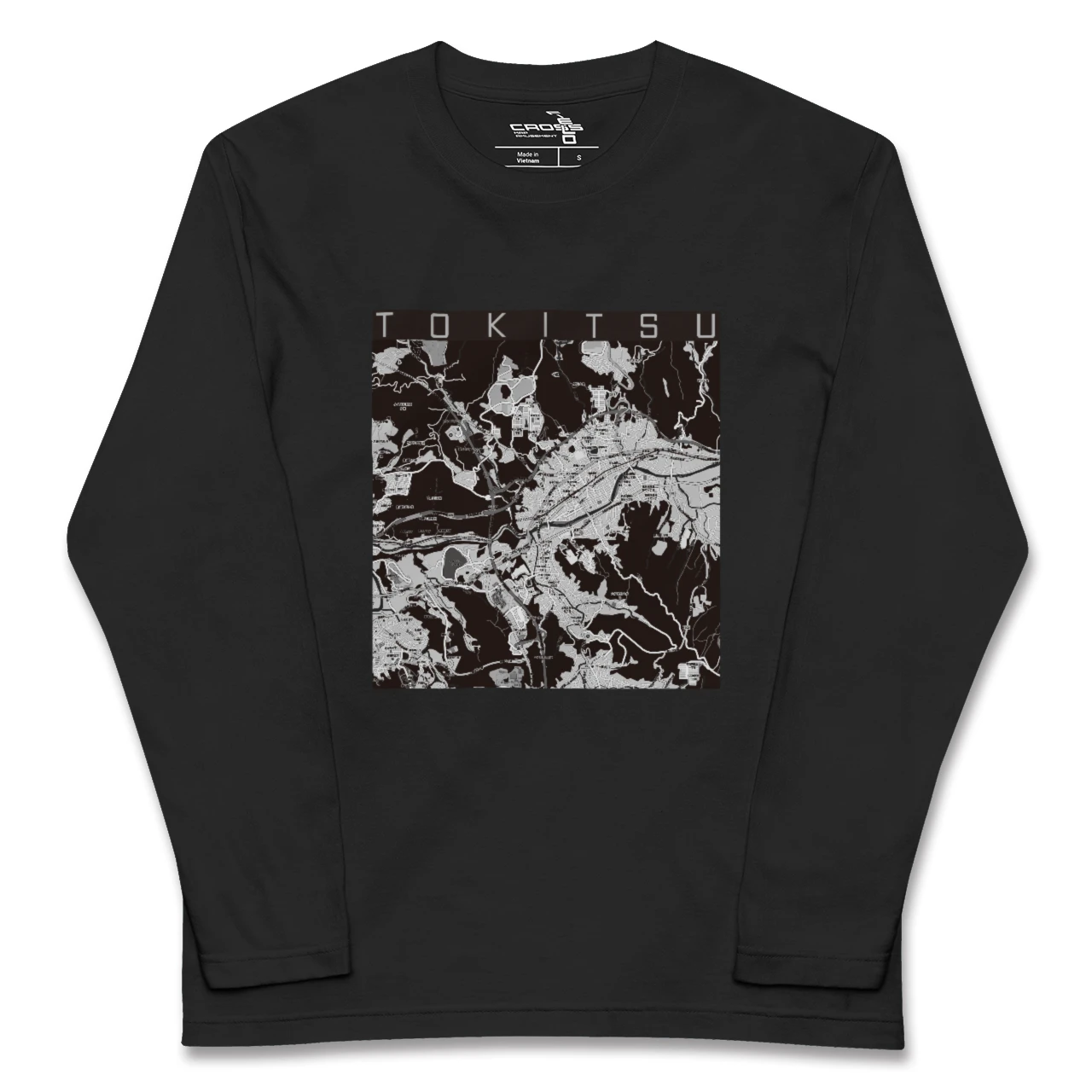 【土岐津(岐阜県)】地図柄ロングスリーブTシャツ