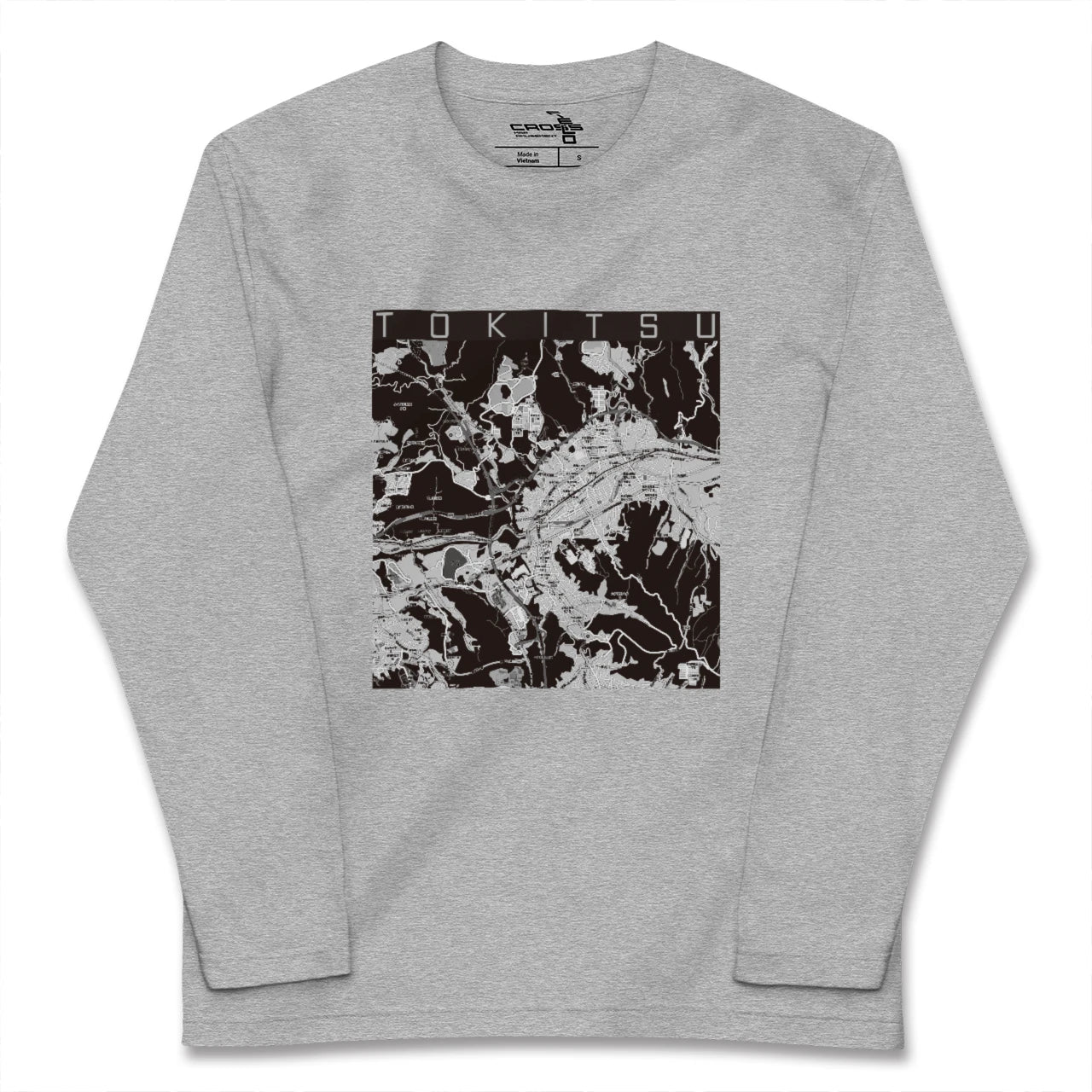 【土岐津(岐阜県)】地図柄ロングスリーブTシャツ