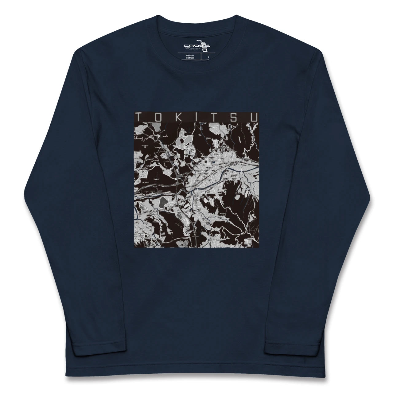 【土岐津(岐阜県)】地図柄ロングスリーブTシャツ