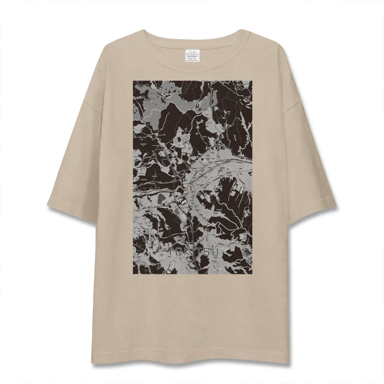 【土岐津(岐阜県)】地図柄ビッグシルエットTシャツ