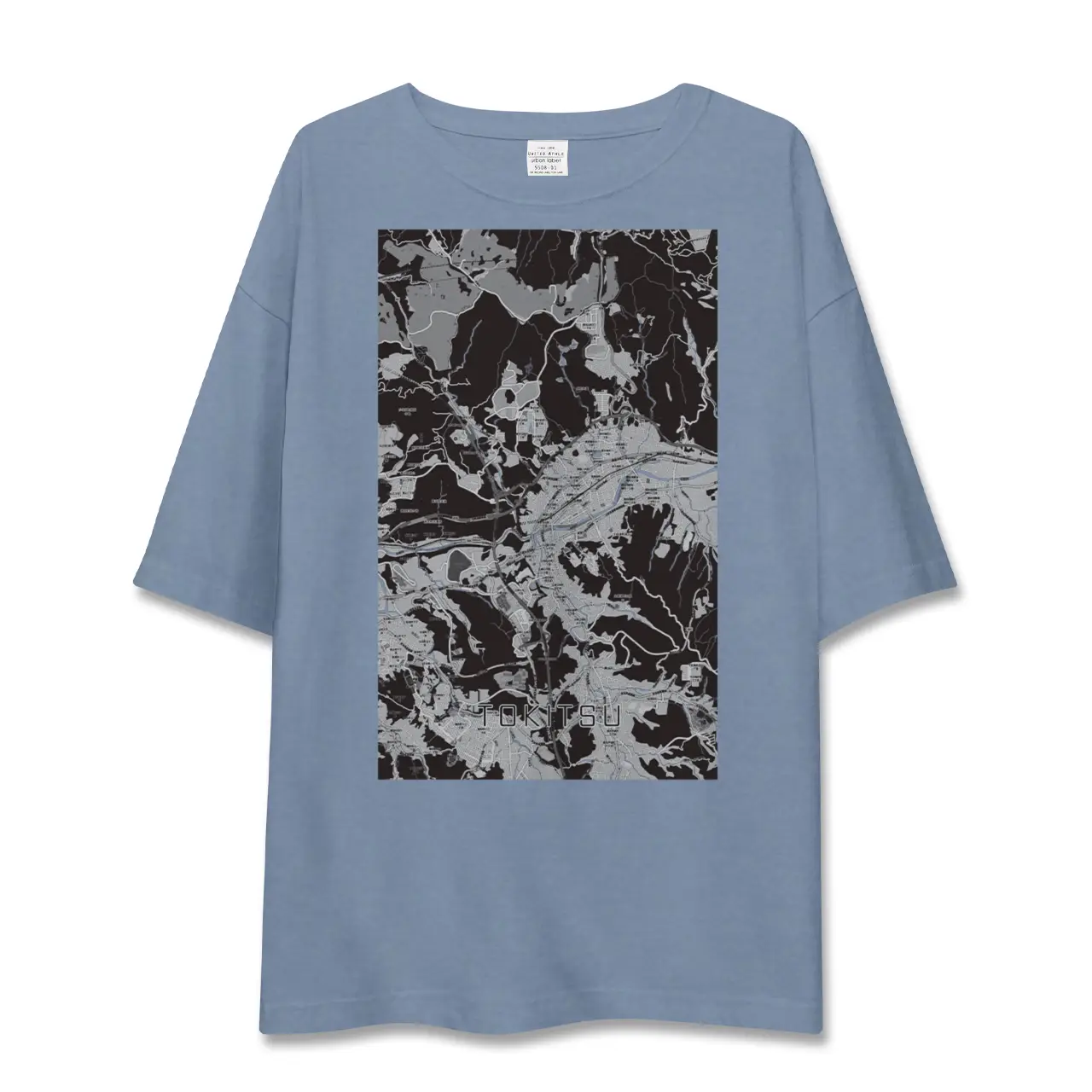 【土岐津(岐阜県)】地図柄ビッグシルエットTシャツ
