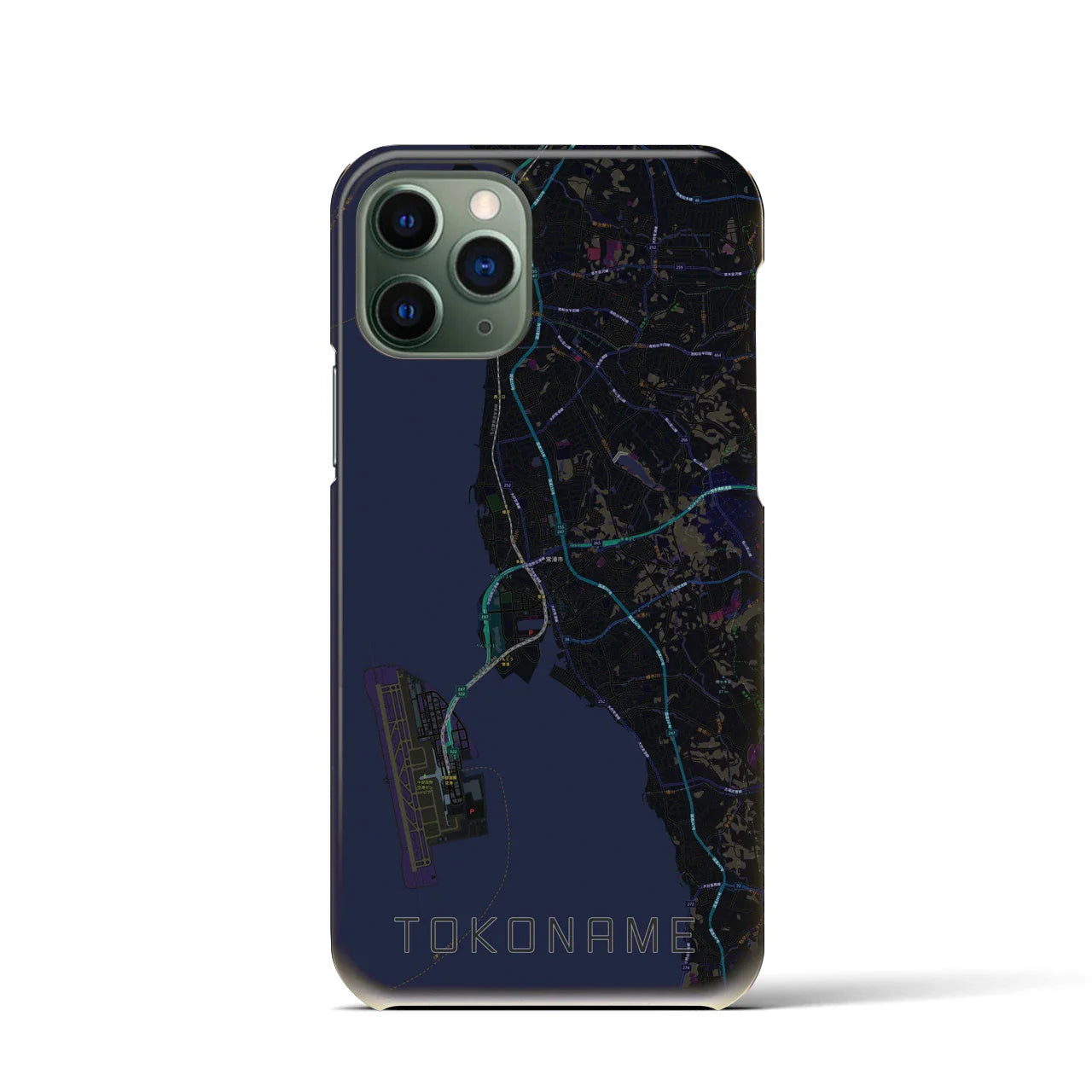【常滑(愛知県)】地図柄iPhoneケース(バックカバータイプ)