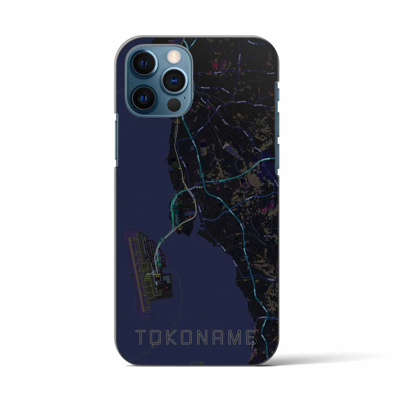 【常滑(愛知県)】地図柄iPhoneケース(バックカバータイプ)