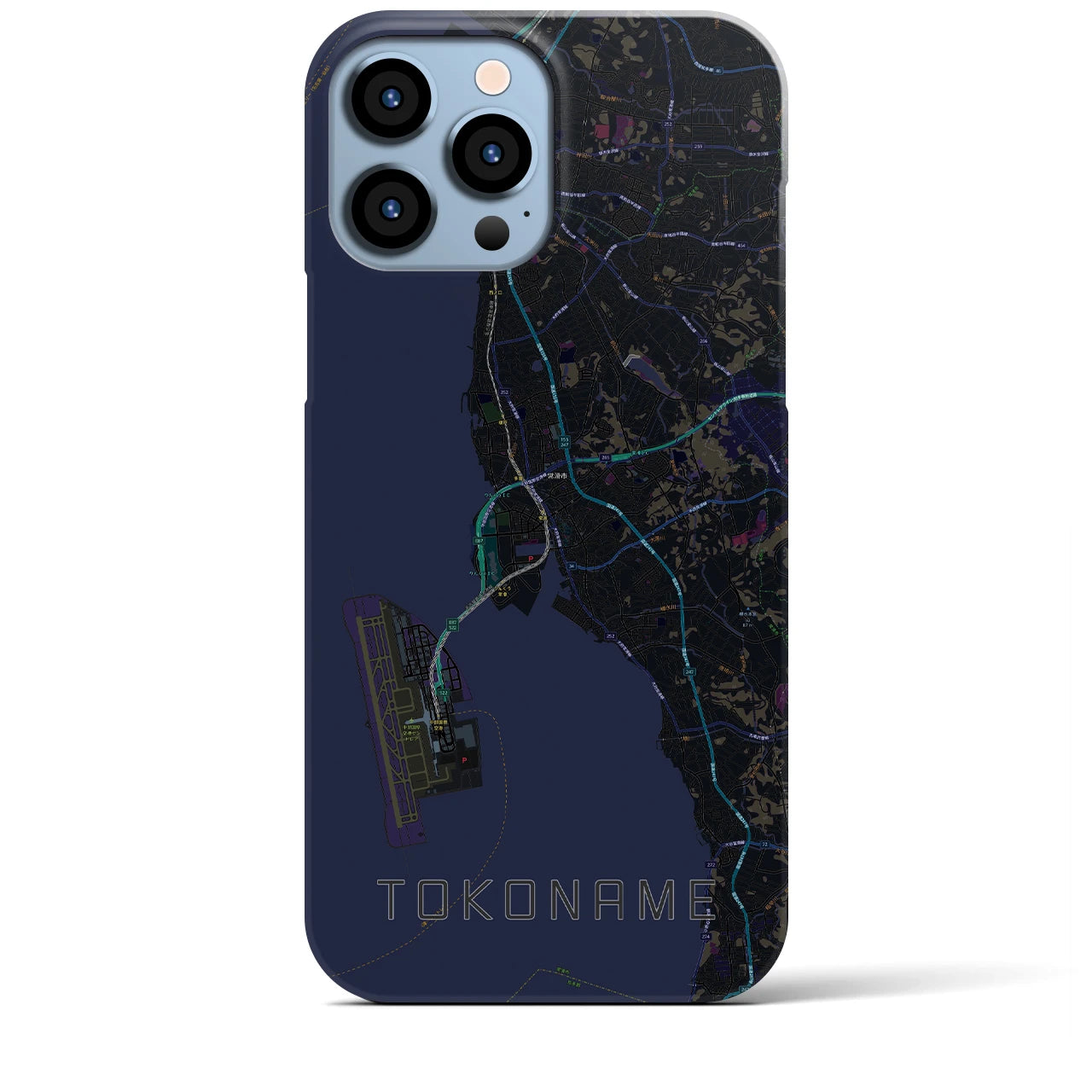 【常滑(愛知県)】地図柄iPhoneケース(バックカバータイプ)