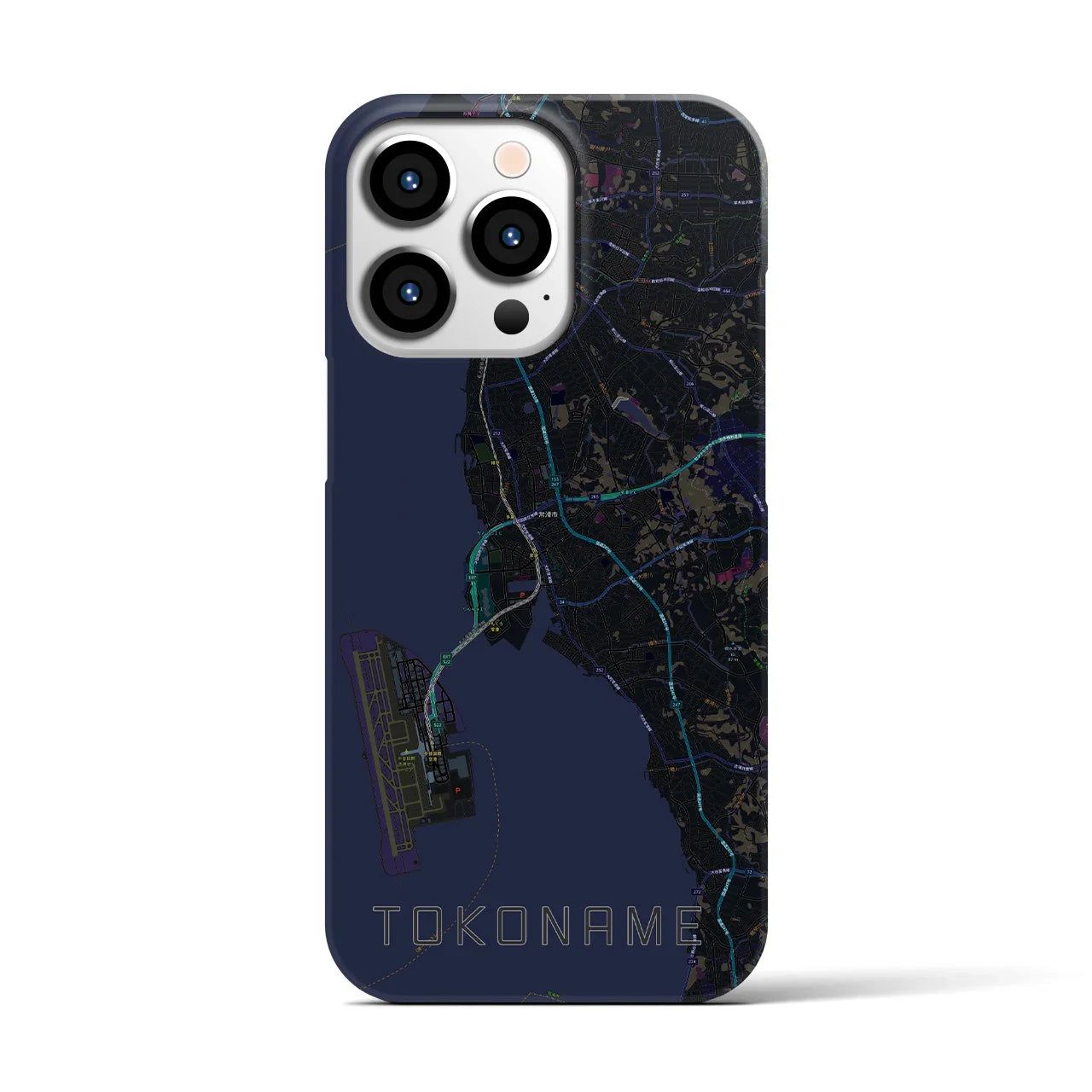 【常滑(愛知県)】地図柄iPhoneケース(バックカバータイプ)