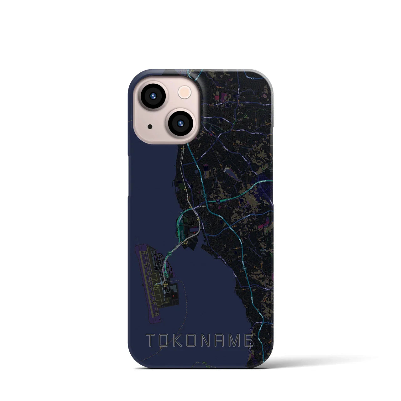 【常滑(愛知県)】地図柄iPhoneケース(バックカバータイプ)