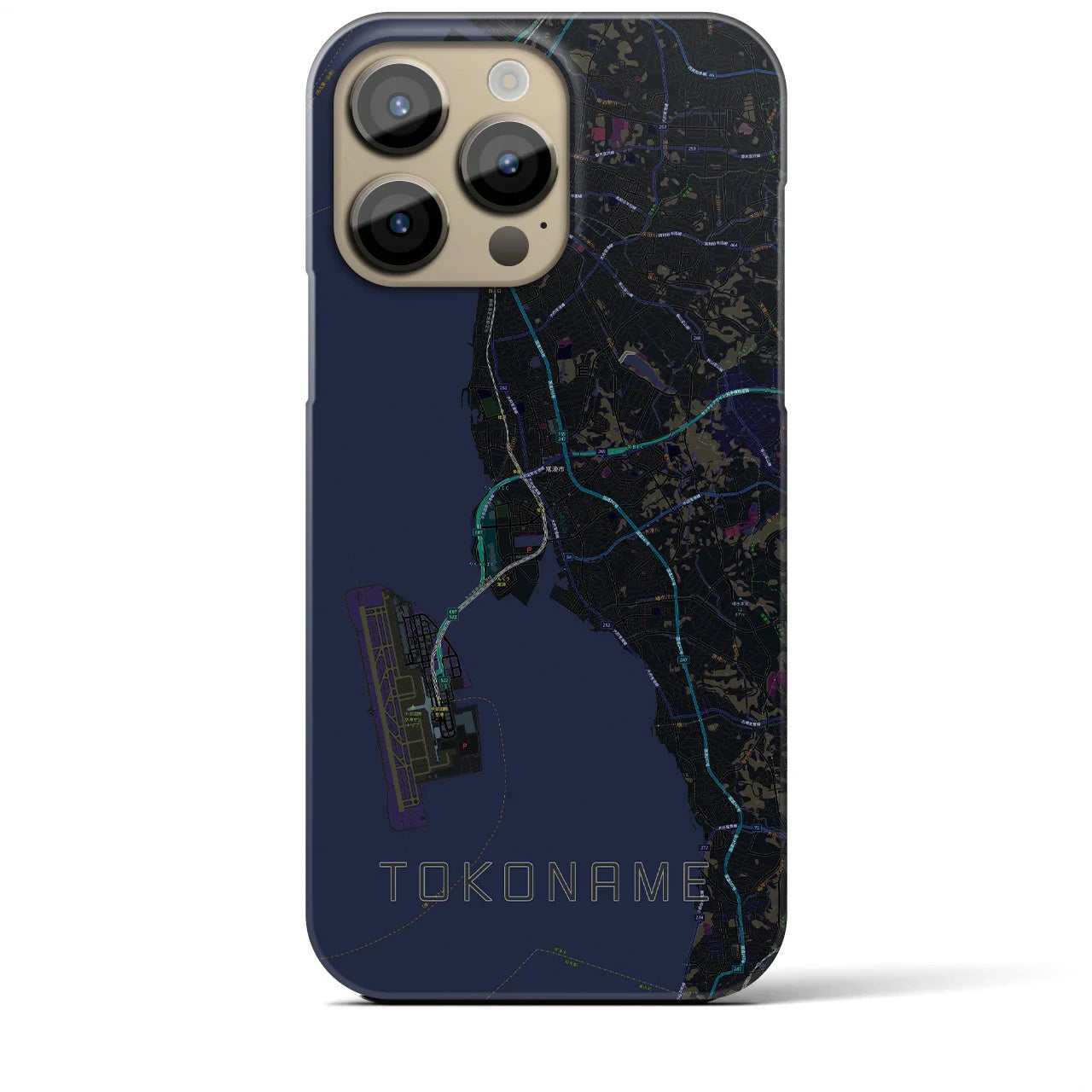 【常滑(愛知県)】地図柄iPhoneケース(バックカバータイプ)