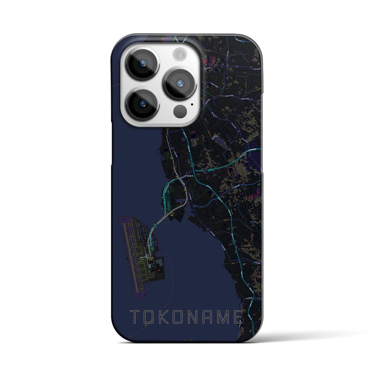 【常滑(愛知県)】地図柄iPhoneケース(バックカバータイプ)