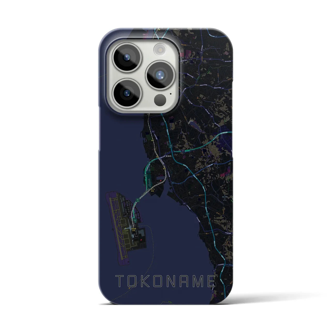 【常滑(愛知県)】地図柄iPhoneケース(バックカバータイプ)