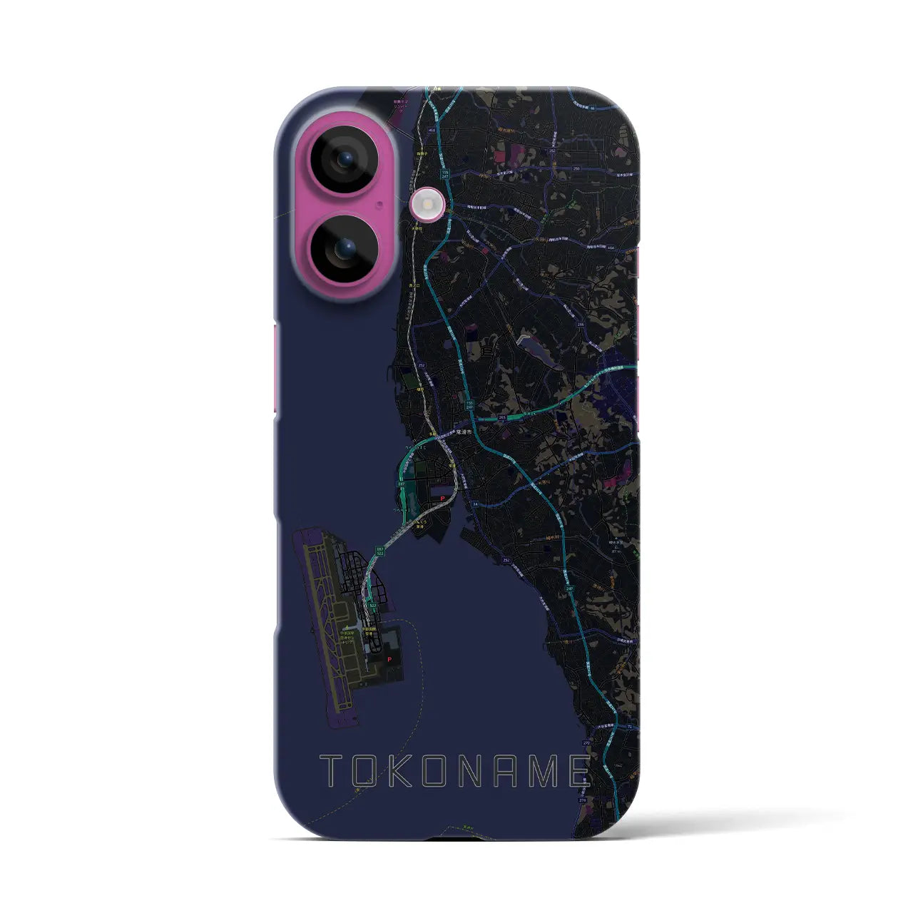 【常滑(愛知県)】地図柄iPhoneケース(バックカバータイプ)