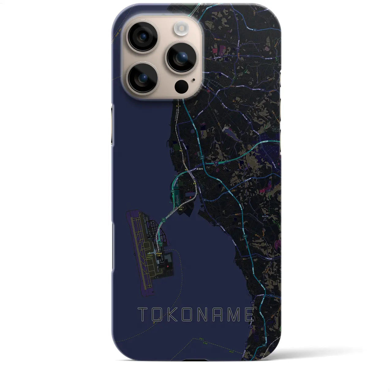 【常滑(愛知県)】地図柄iPhoneケース(バックカバータイプ)