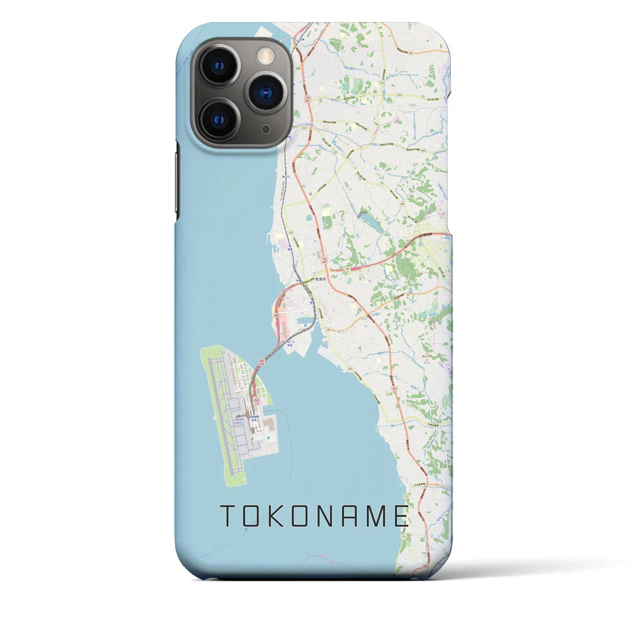 【常滑(愛知県)】地図柄iPhoneケース(バックカバータイプ)