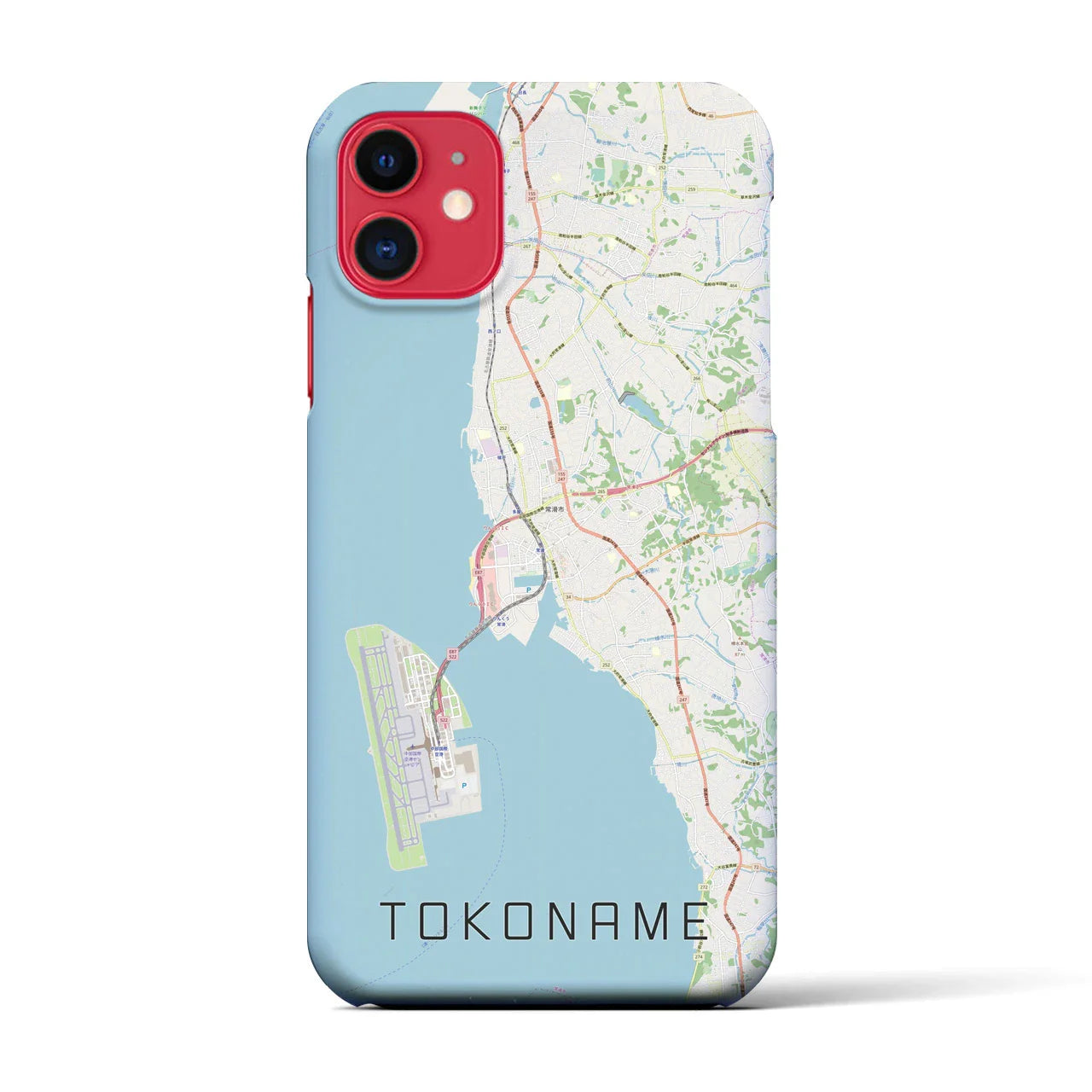 【常滑(愛知県)】地図柄iPhoneケース(バックカバータイプ)