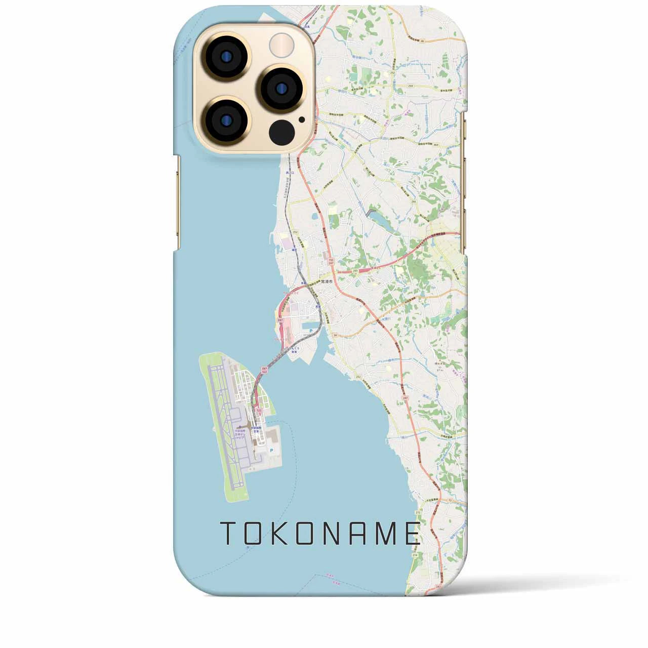 【常滑(愛知県)】地図柄iPhoneケース(バックカバータイプ)