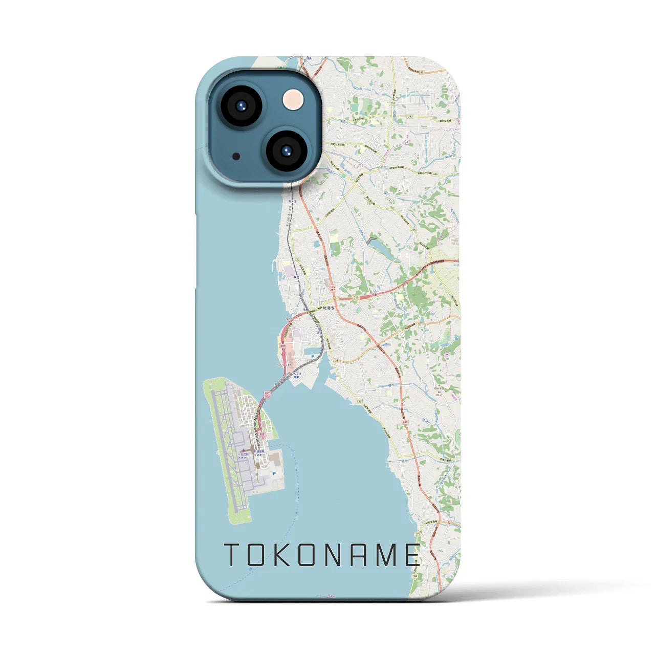 【常滑(愛知県)】地図柄iPhoneケース(バックカバータイプ)