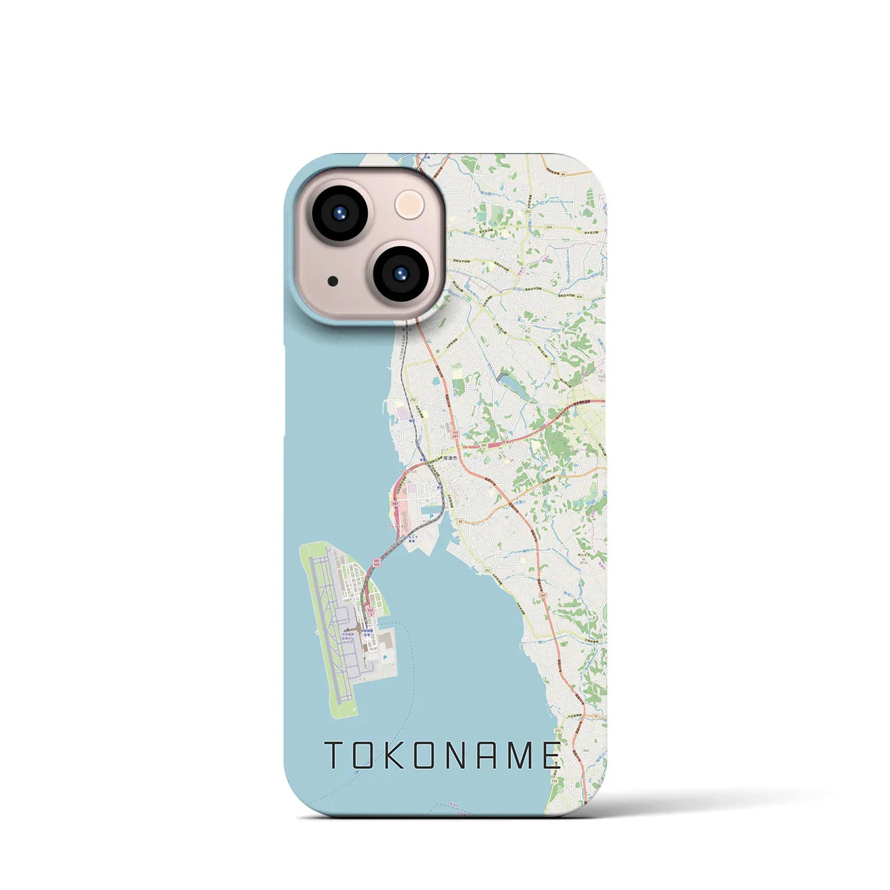 【常滑(愛知県)】地図柄iPhoneケース(バックカバータイプ)