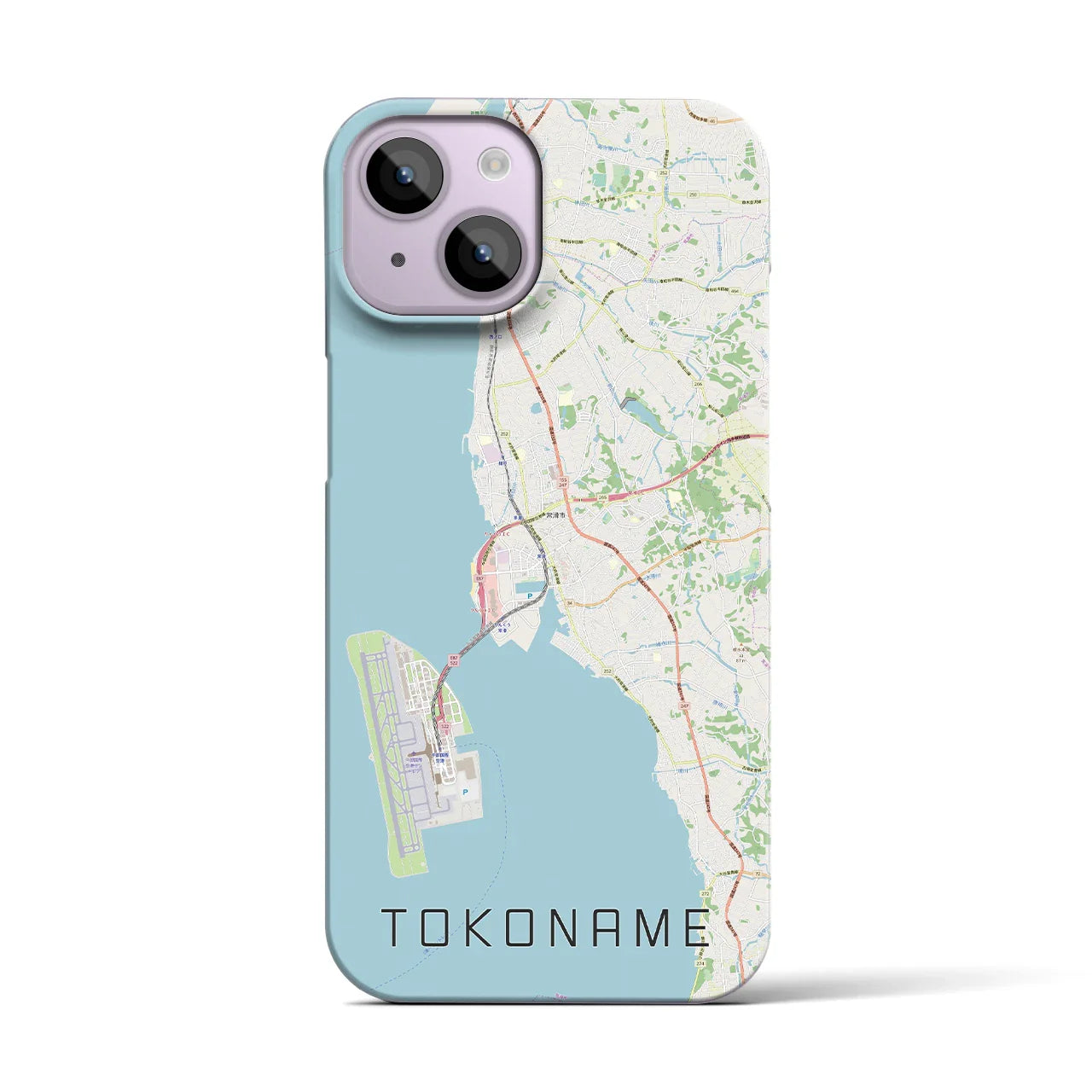 【常滑(愛知県)】地図柄iPhoneケース(バックカバータイプ)