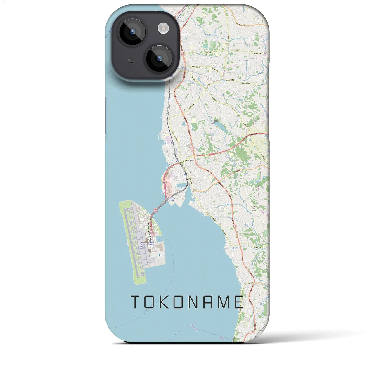 【常滑(愛知県)】地図柄iPhoneケース(バックカバータイプ)