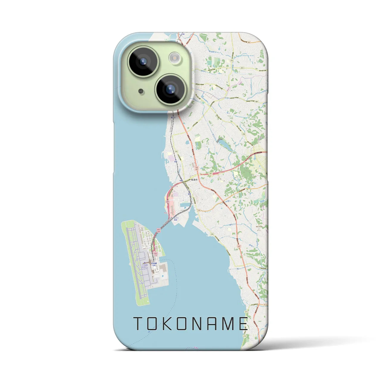 【常滑(愛知県)】地図柄iPhoneケース(バックカバータイプ)