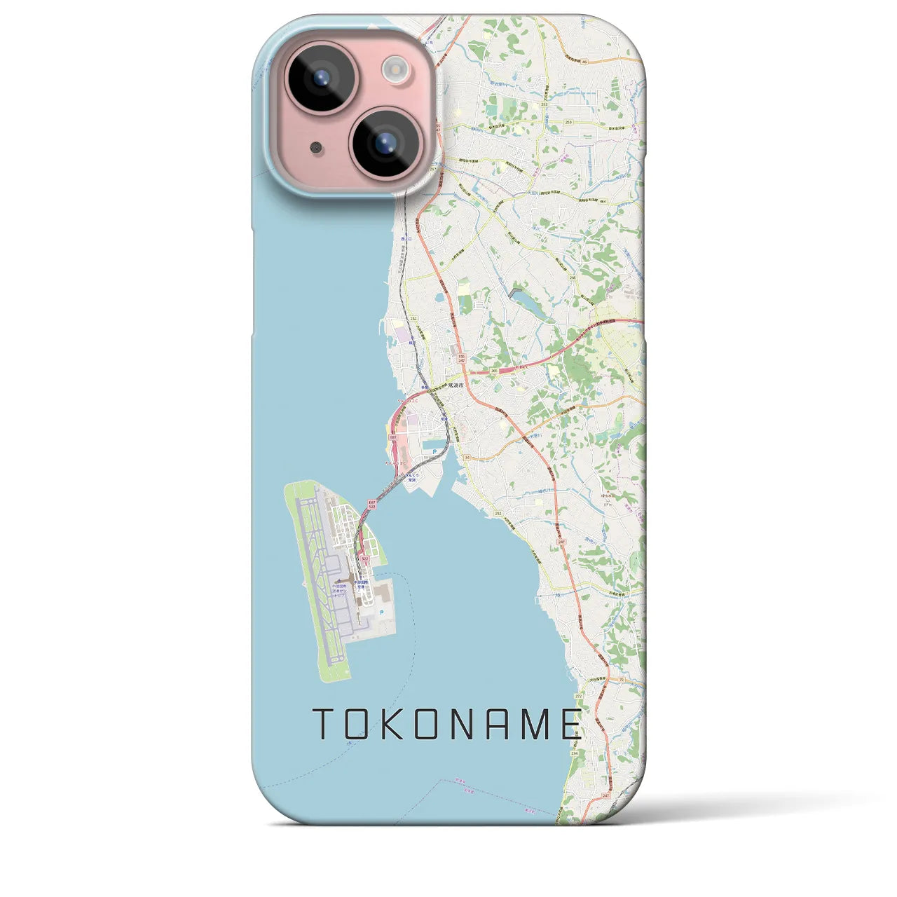 【常滑(愛知県)】地図柄iPhoneケース(バックカバータイプ)