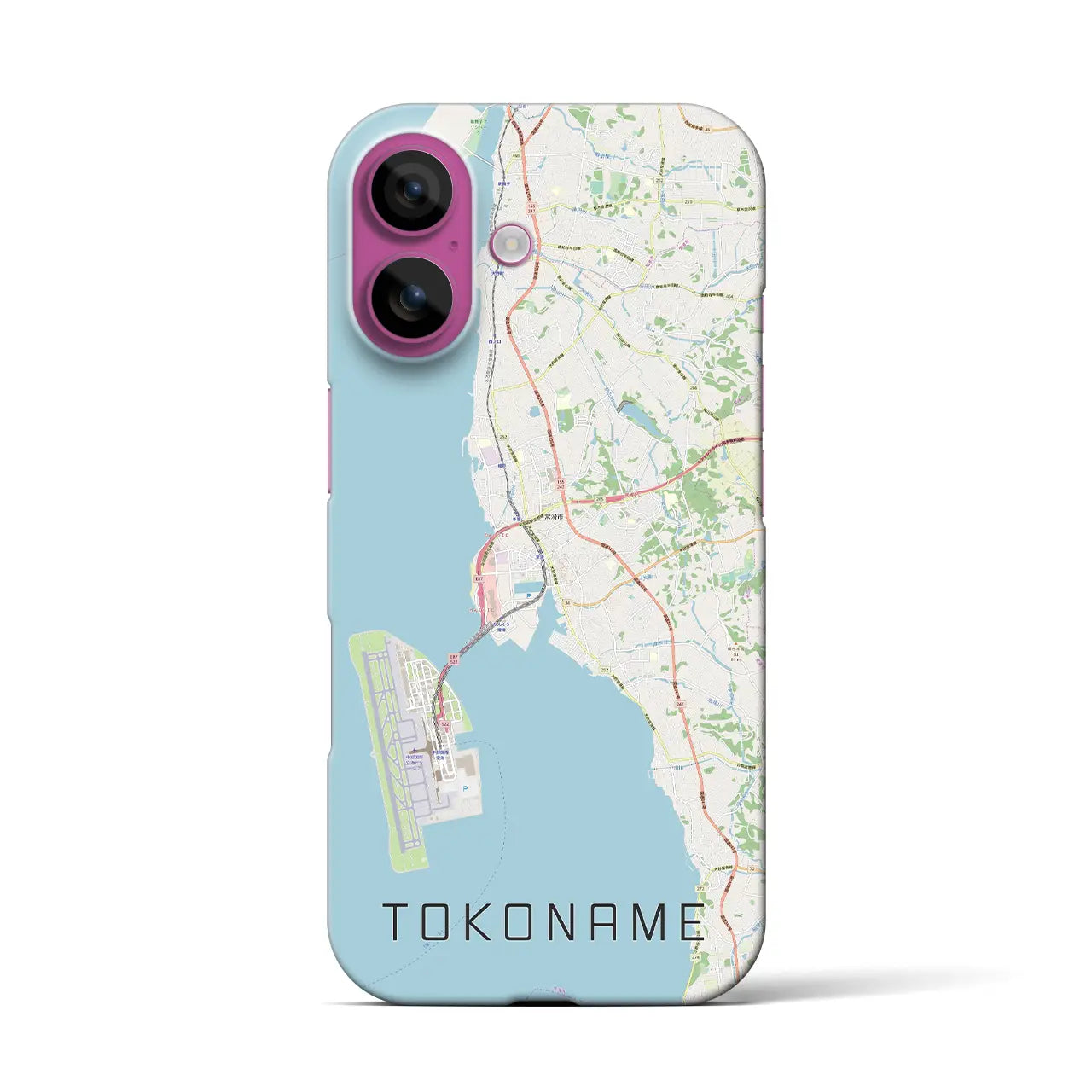 【常滑(愛知県)】地図柄iPhoneケース(バックカバータイプ)